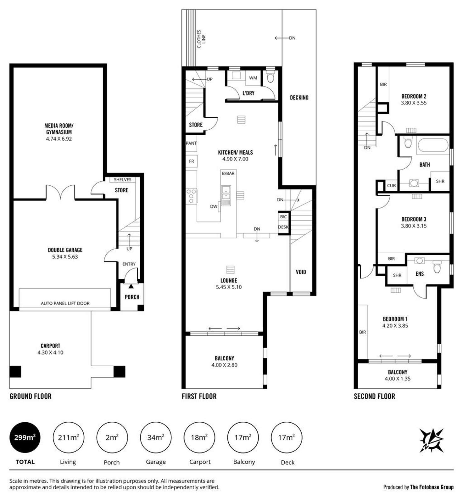 Floorplan of Homely townhouse listing, 4/11 Burnham Road, Kingston Park SA 5049