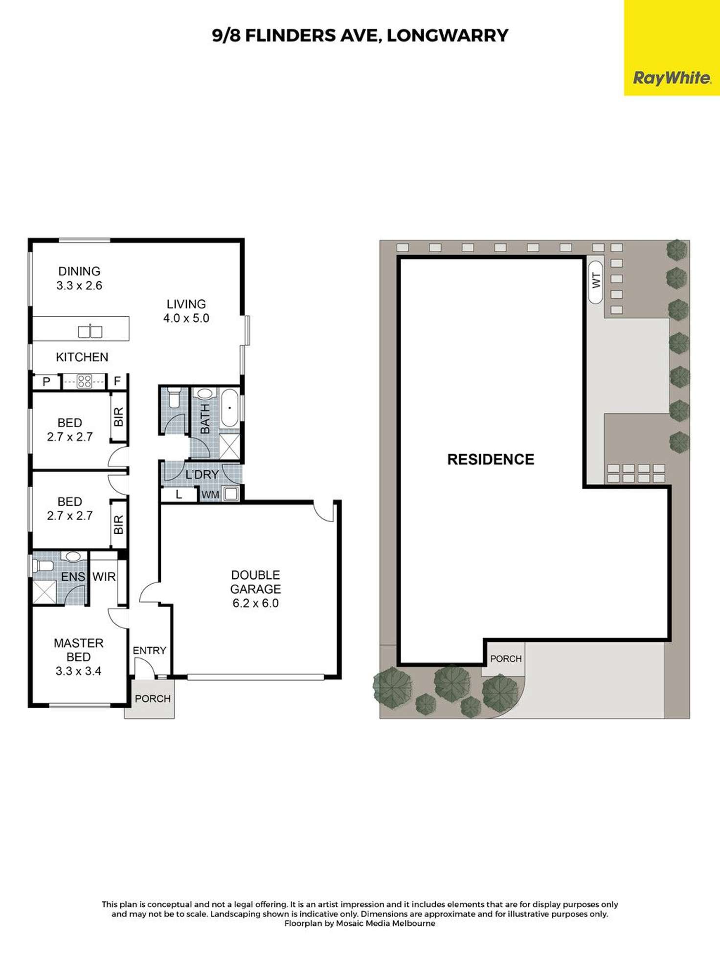 Floorplan of Homely unit listing, 9/8 Flinders Road, Longwarry VIC 3816