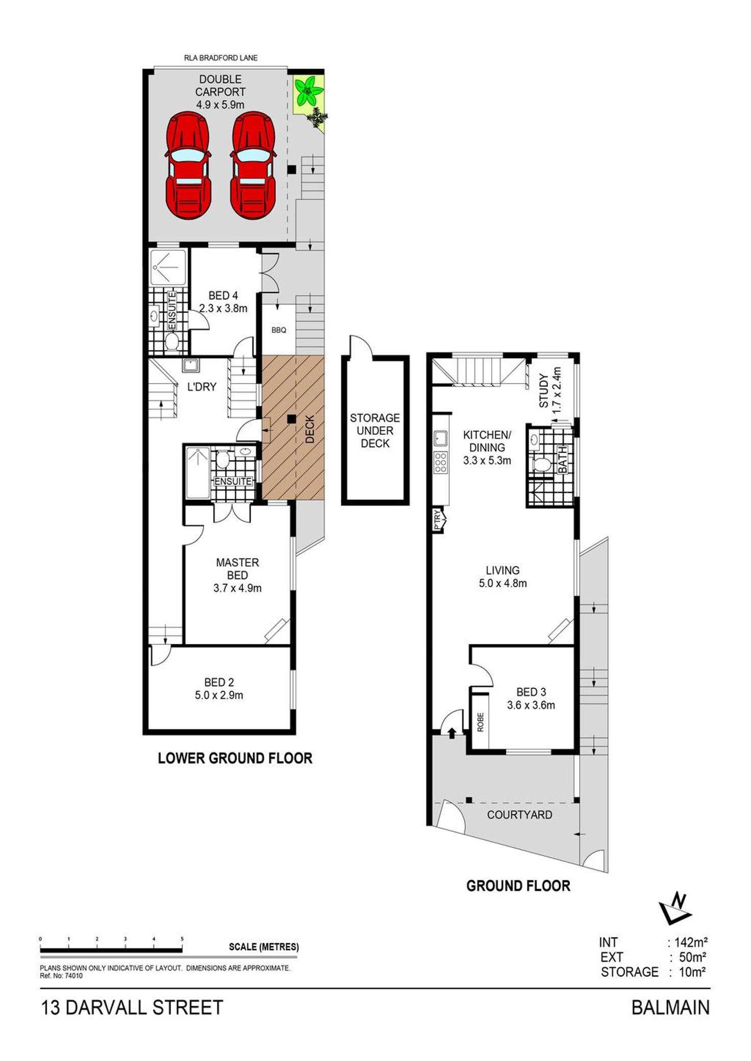 Floorplan of Homely house listing, 13 Darvall Street, Balmain NSW 2041