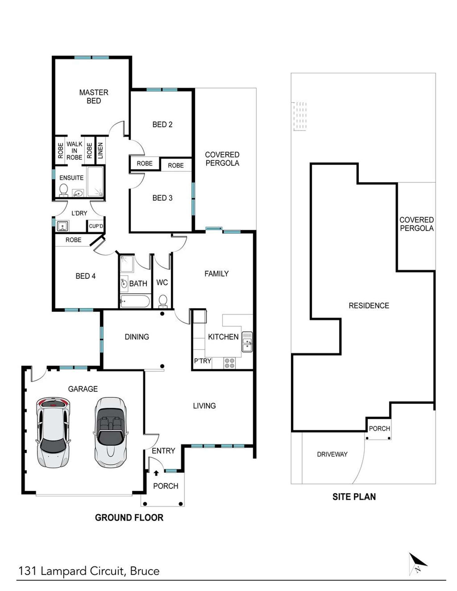 Floorplan of Homely house listing, 131 Lampard Circuit, Bruce ACT 2617