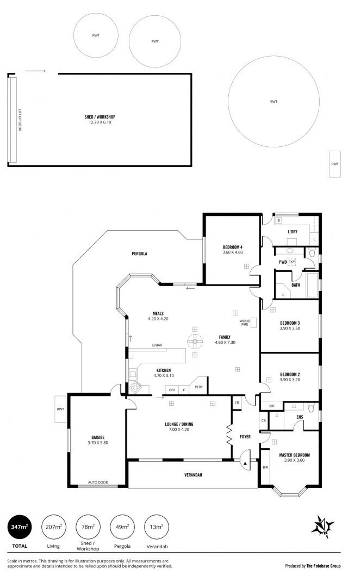 Floorplan of Homely house listing, 10 Jacaranda Drive, Woodside SA 5244