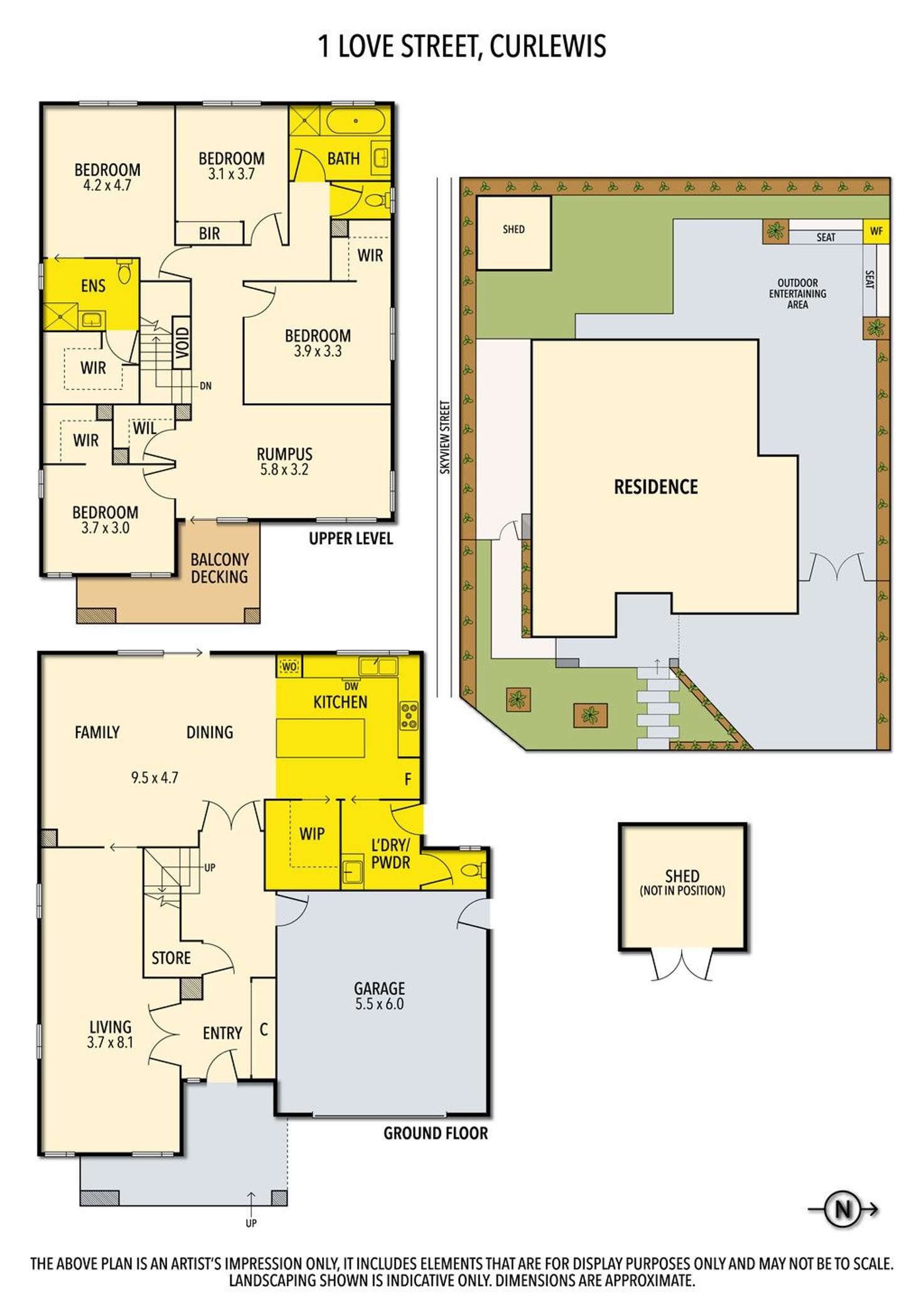 Floorplan of Homely house listing, 1 Love Street, Curlewis VIC 3222
