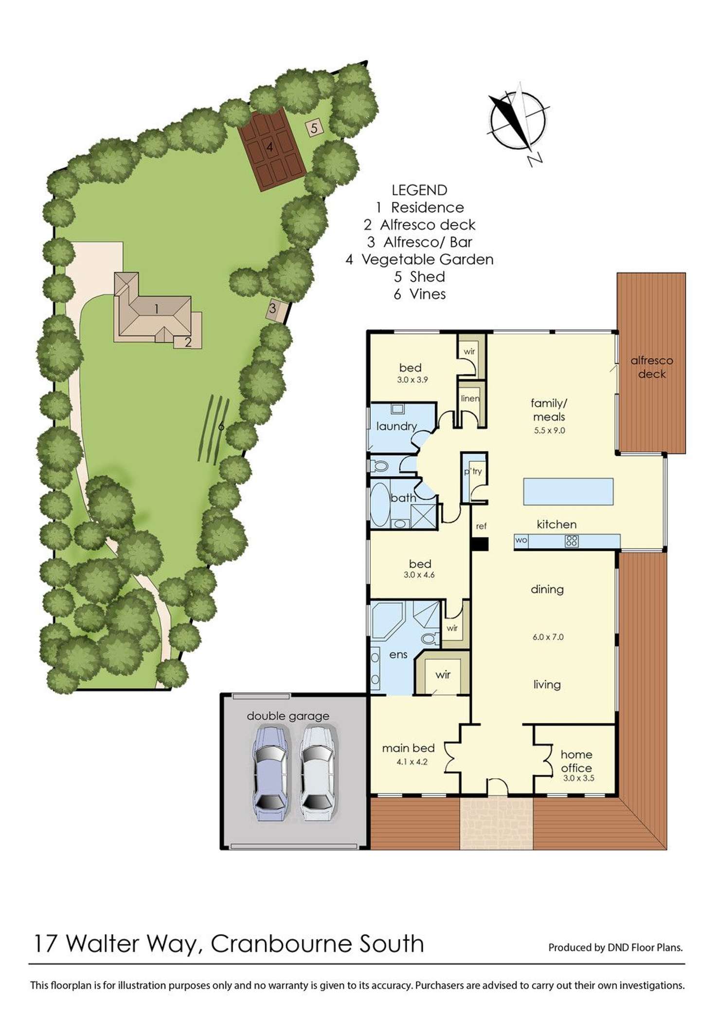 Floorplan of Homely acreageSemiRural listing, 17 Walter Way, Cranbourne South VIC 3977