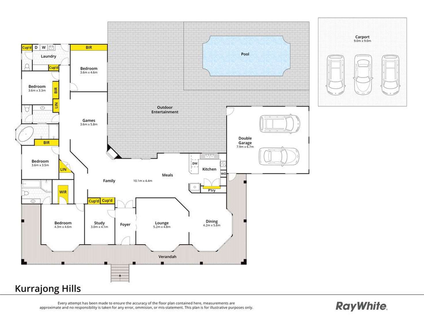 Floorplan of Homely house listing, 6 Asplin Place, Kurrajong Hills NSW 2758