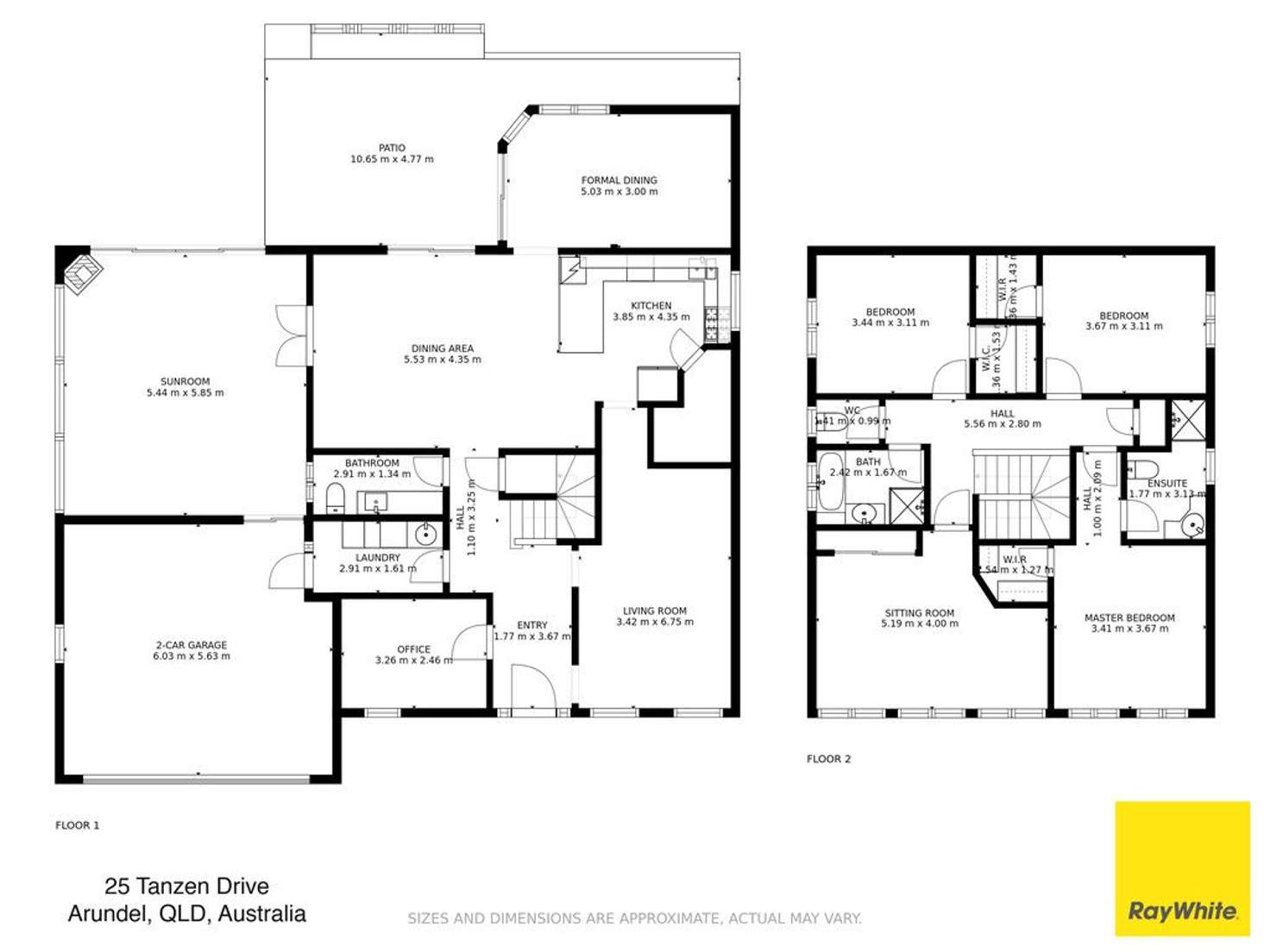 Floorplan of Homely house listing, 25 Tanzen Drive, Arundel QLD 4214