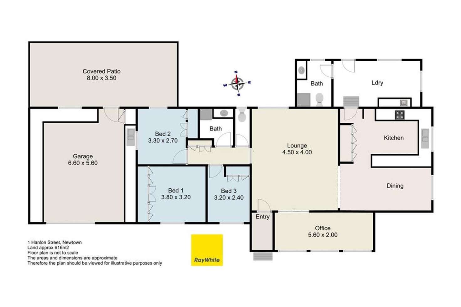 Floorplan of Homely house listing, 1 Hanlon Street, Newtown QLD 4350