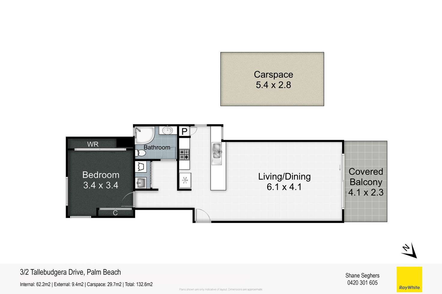 Floorplan of Homely unit listing, 3/2 Tallebudgera Drive, Palm Beach QLD 4221