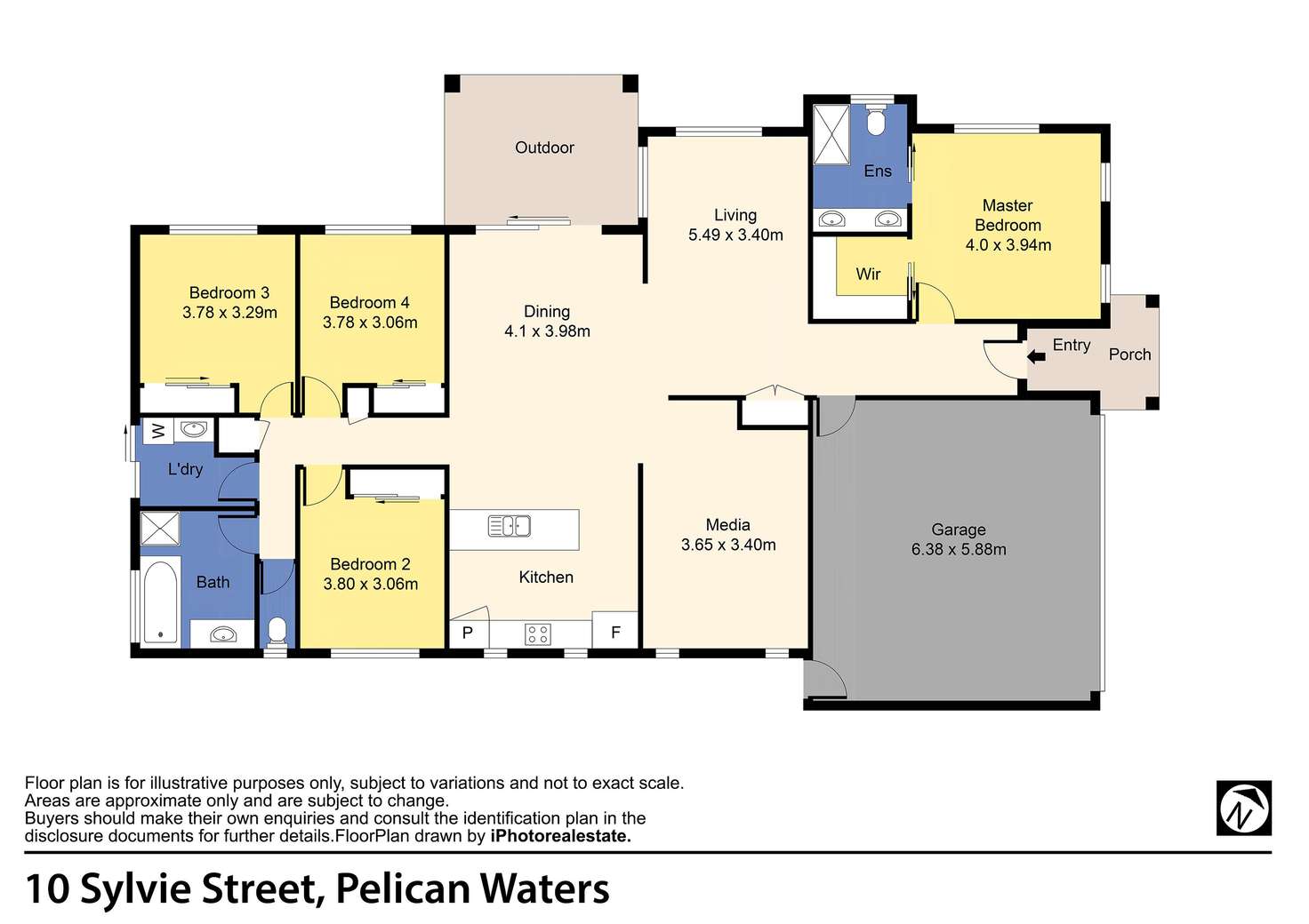 Floorplan of Homely house listing, 10 Sylvie Street, Pelican Waters QLD 4551