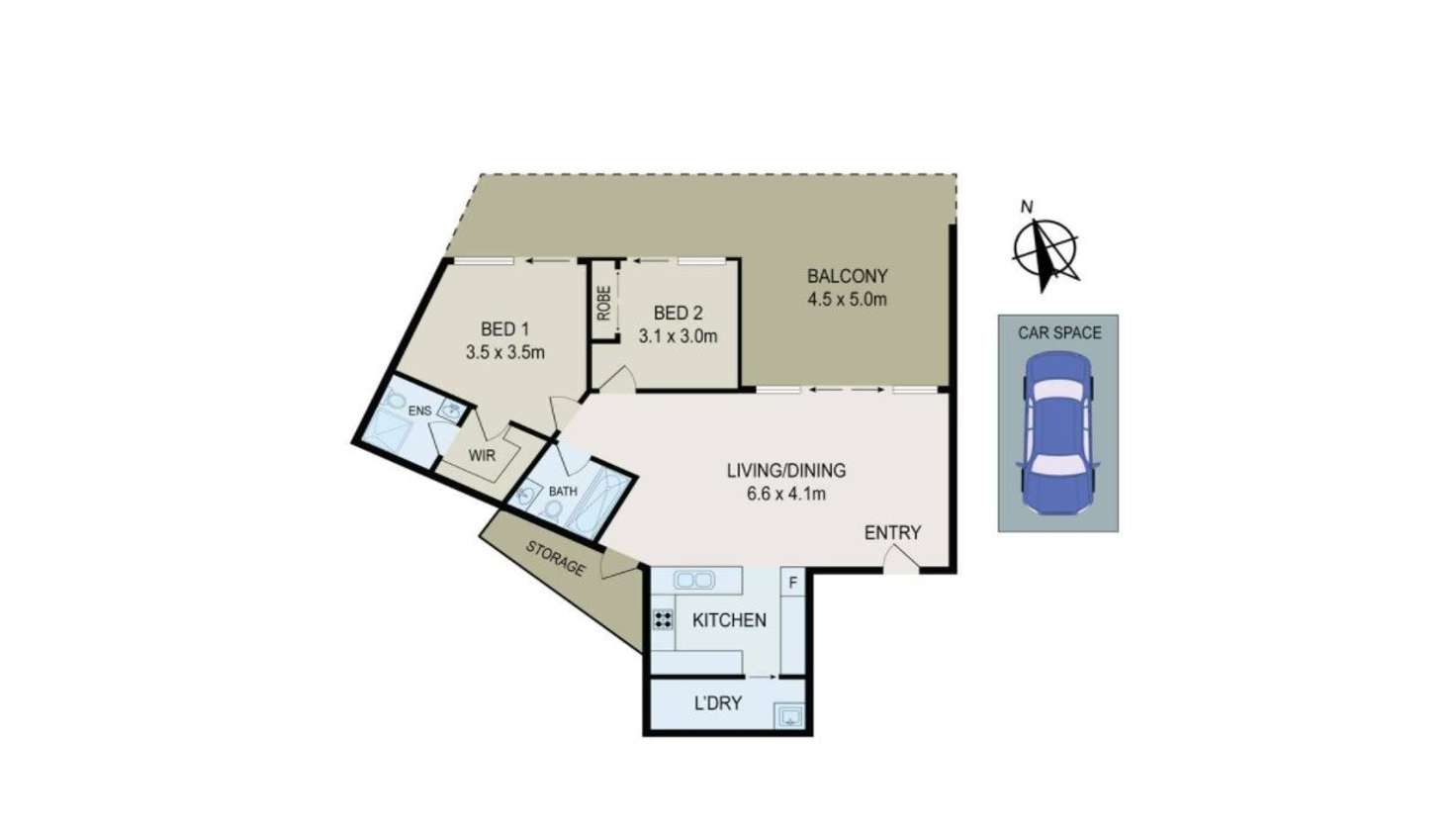 Floorplan of Homely unit listing, 1/50 Loftus Crescent, Homebush NSW 2140