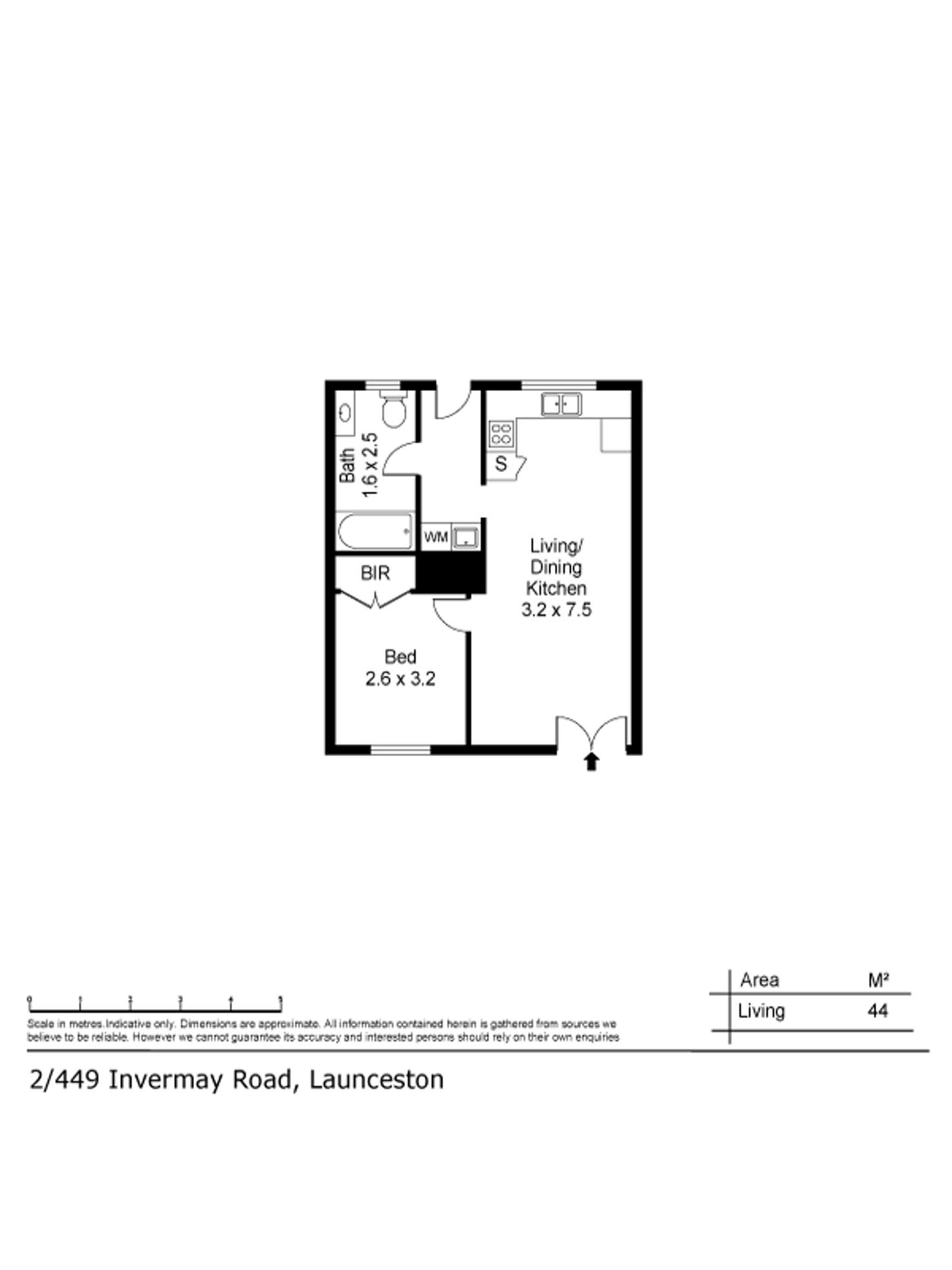 Floorplan of Homely house listing, 2/449 Invermay Road, Mowbray TAS 7248