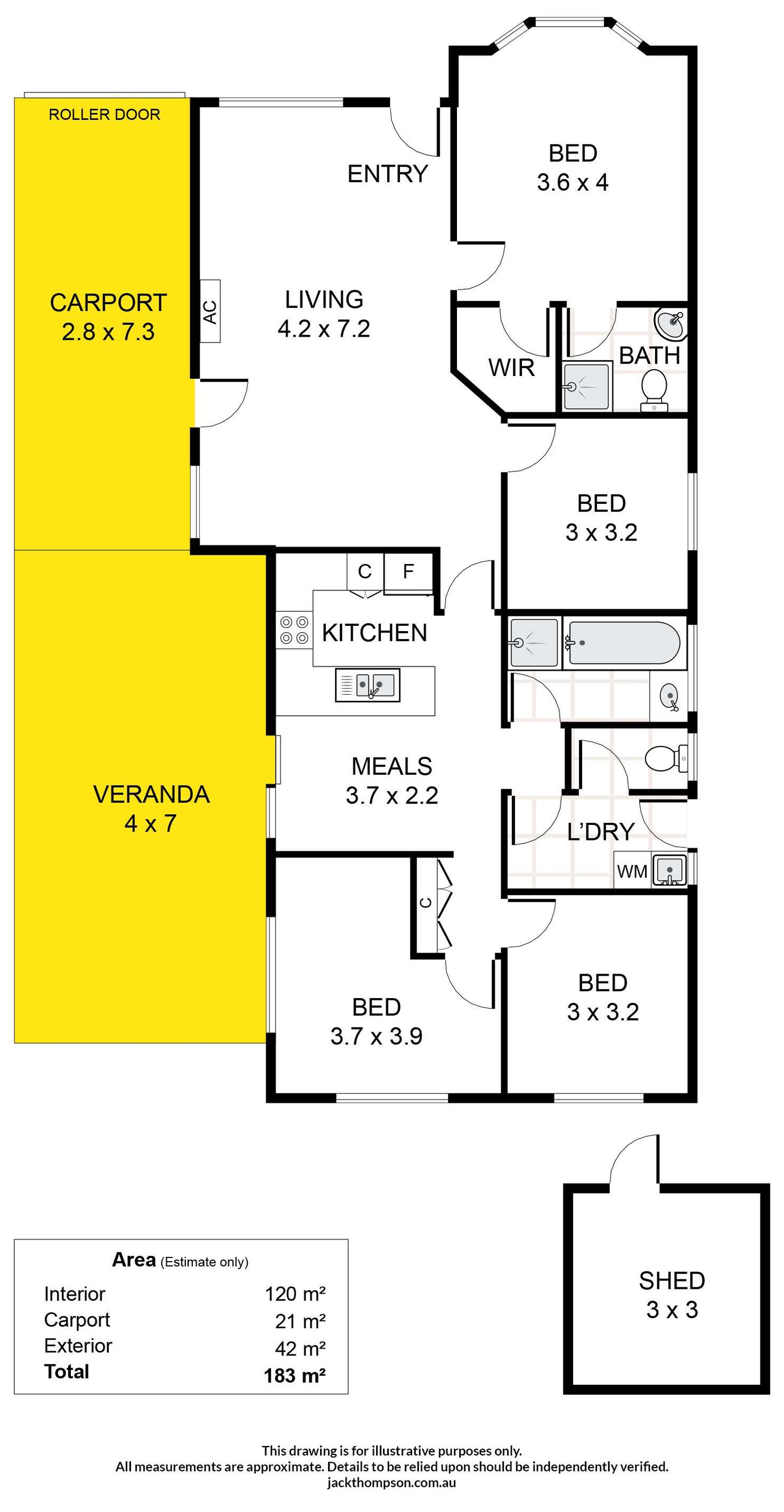 Floorplan of Homely house listing, 3 McCann Court, Broadview SA 5083