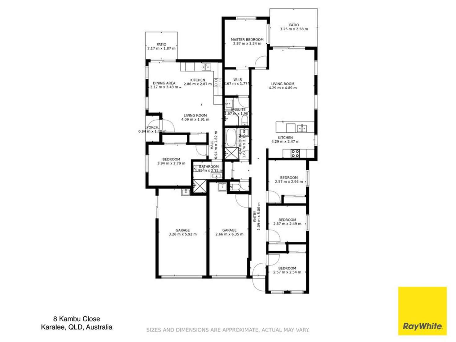 Floorplan of Homely house listing, 8 Kambu Close, Karalee QLD 4306