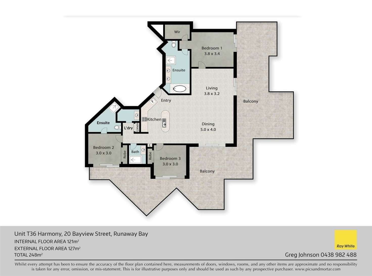 Floorplan of Homely apartment listing, 36T/20-28 Bayview Street, Runaway Bay QLD 4216