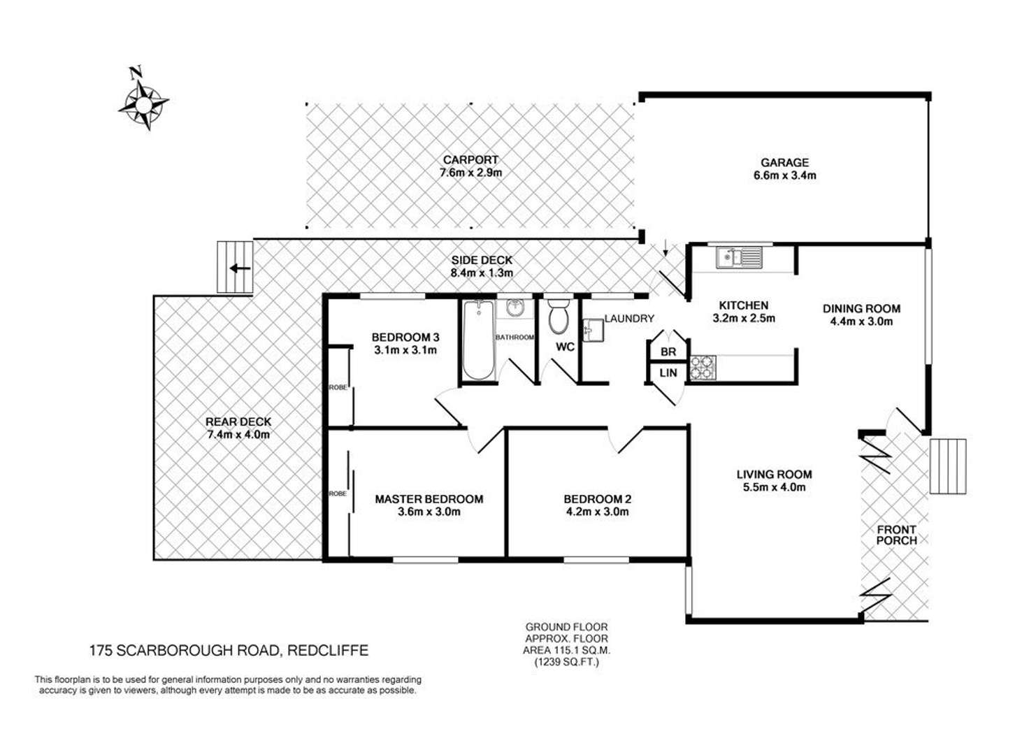 Floorplan of Homely house listing, 175 Scarborough Road, Redcliffe QLD 4020