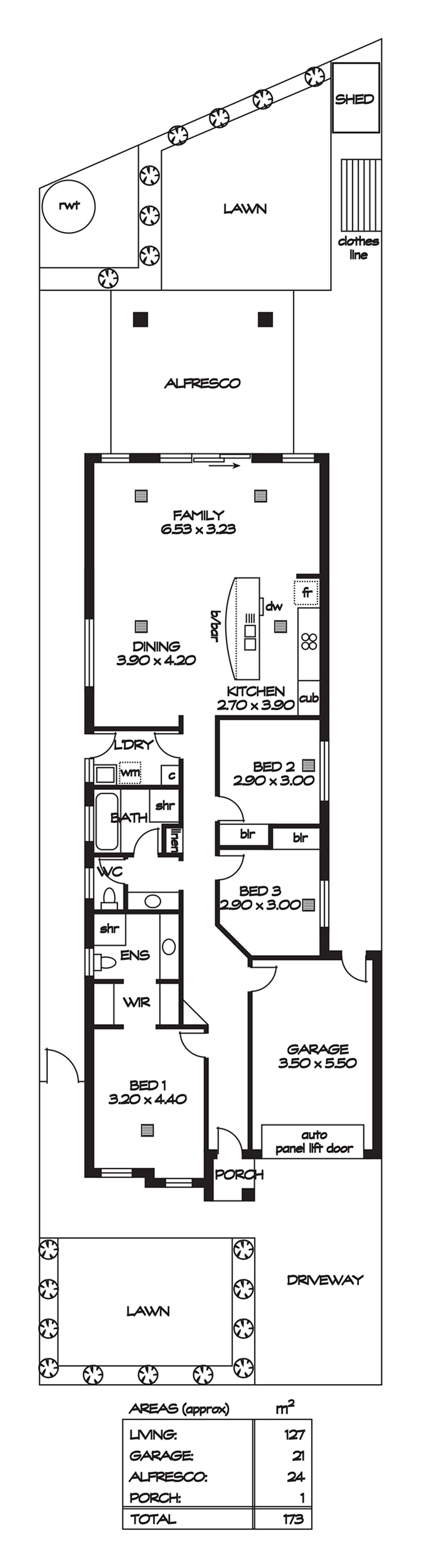Floorplan of Homely house listing, 3 Kurrajong Place, Seacombe Gardens SA 5047