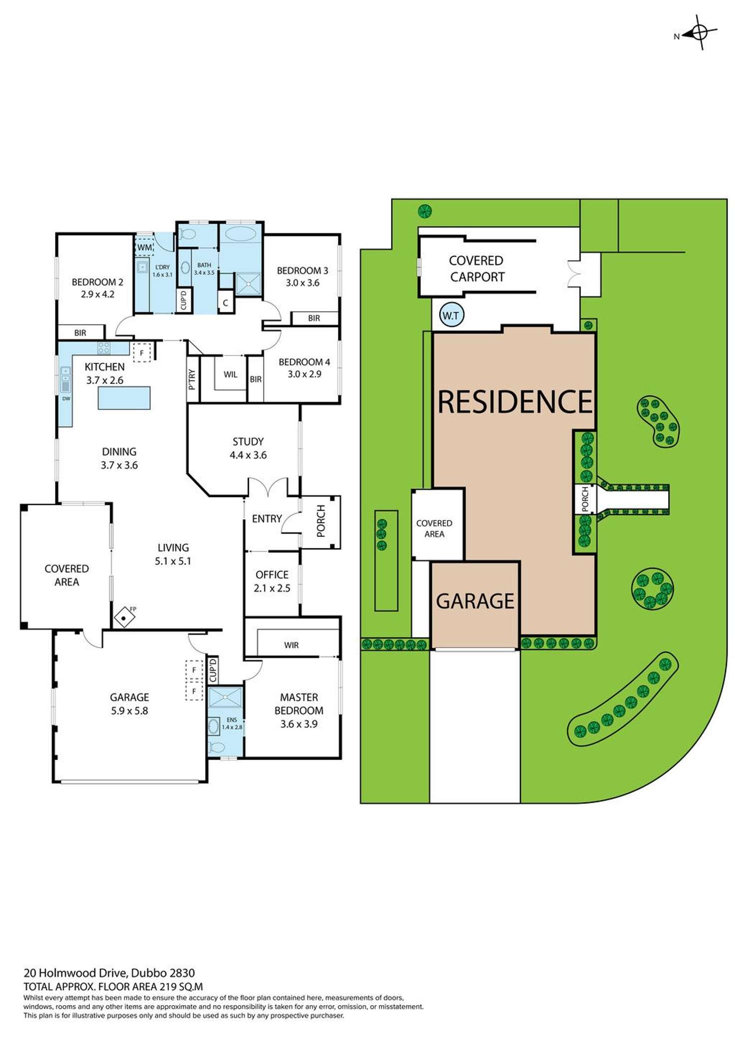 Floorplan of Homely house listing, 20 Holmwood Drive, Dubbo NSW 2830