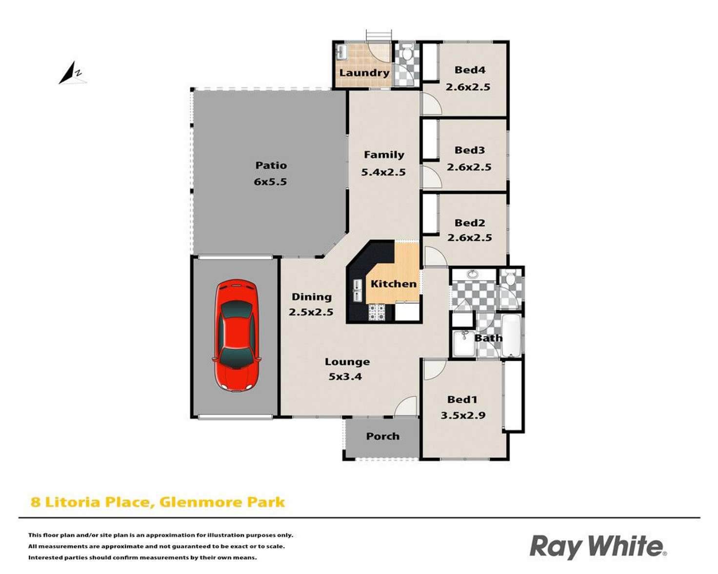 Floorplan of Homely house listing, 8 Litoria Place, Glenmore Park NSW 2745