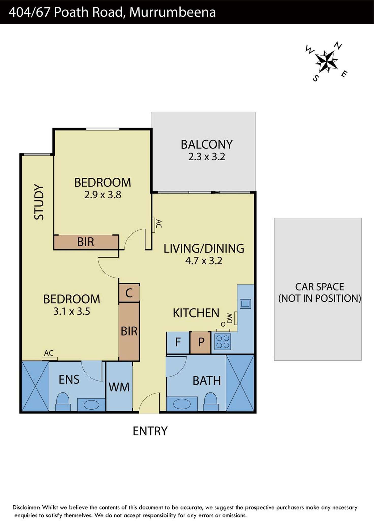 Floorplan of Homely apartment listing, 404/67 Poath Road, Murrumbeena VIC 3163