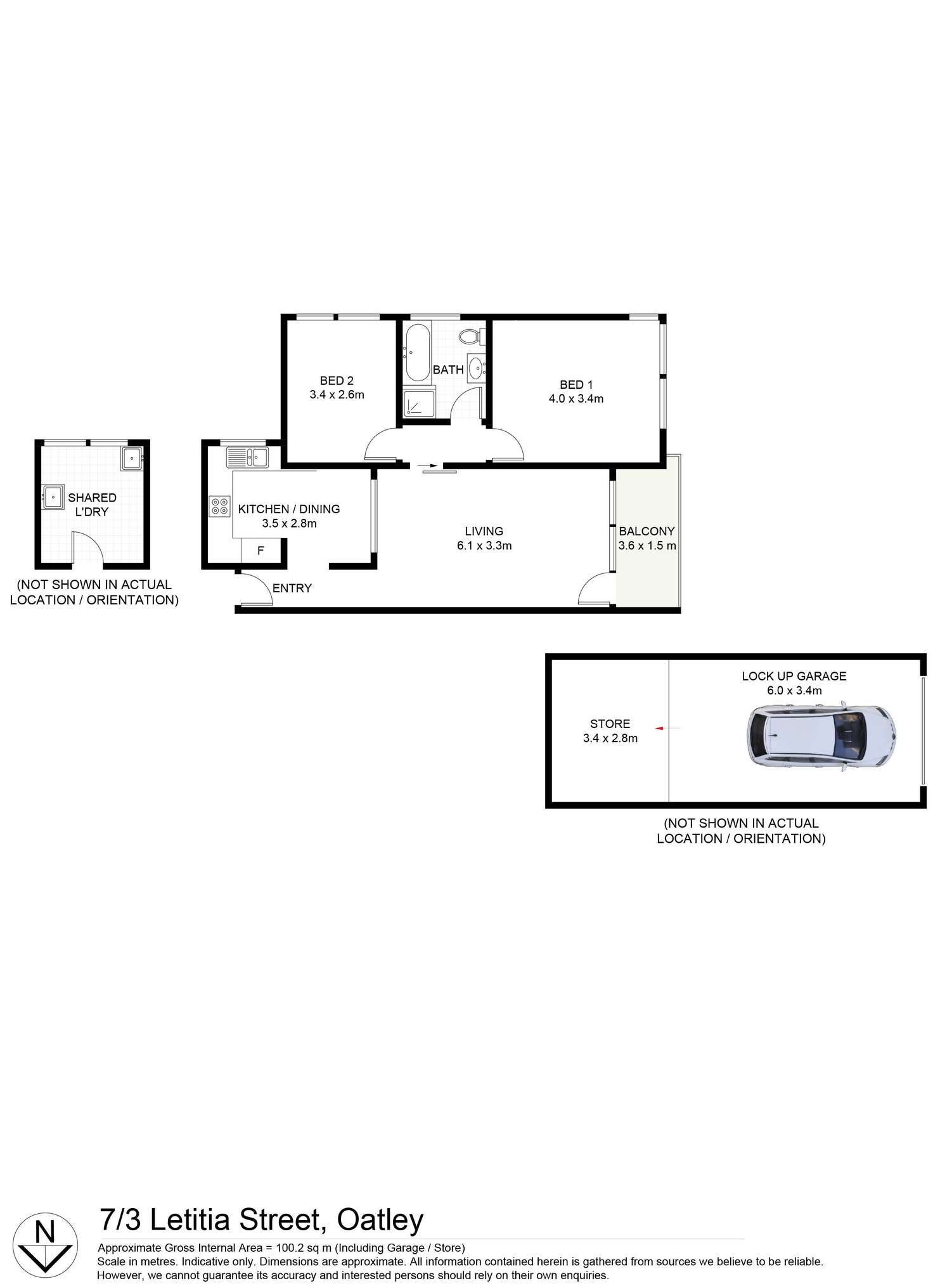 Floorplan of Homely unit listing, 7/3 Letitia Street, Oatley NSW 2223