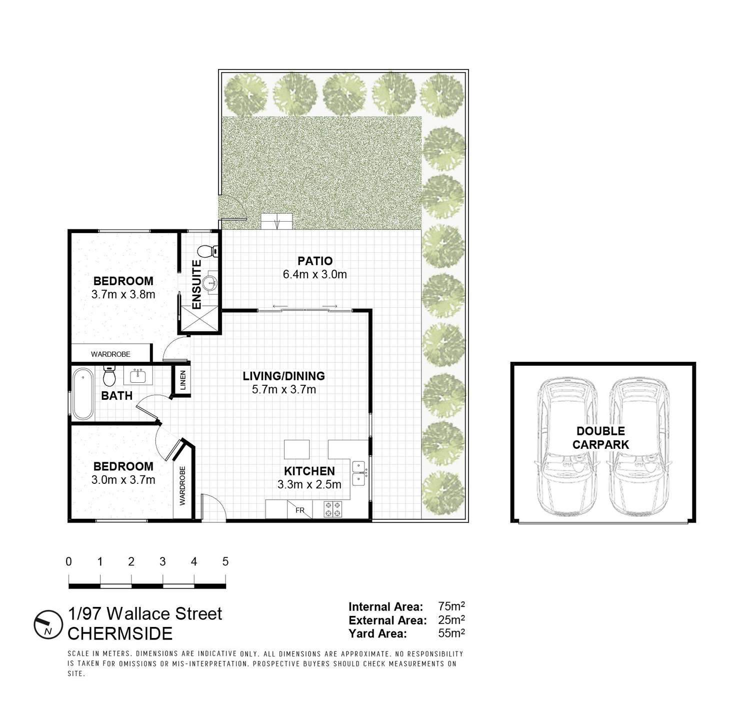 Floorplan of Homely unit listing, 1/97 Wallace Street, Chermside QLD 4032