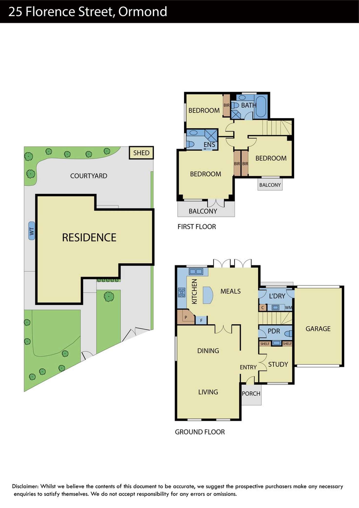 Floorplan of Homely house listing, 25 Florence Street, Ormond VIC 3204