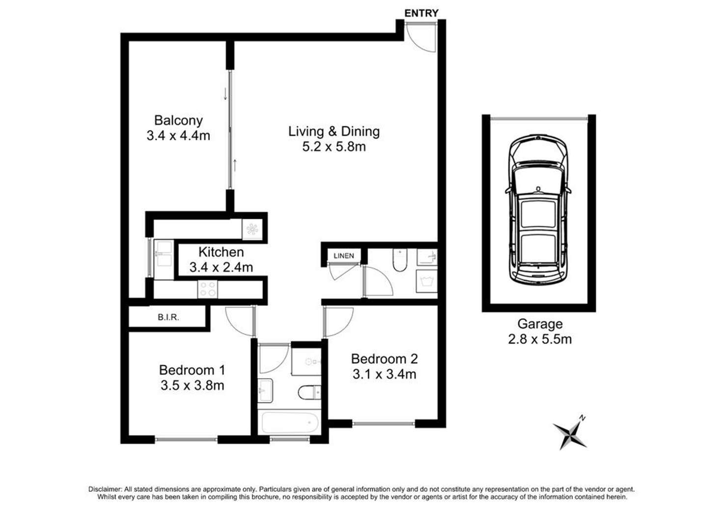 Floorplan of Homely apartment listing, 4/71-73 Queens Road, Hurstville NSW 2220
