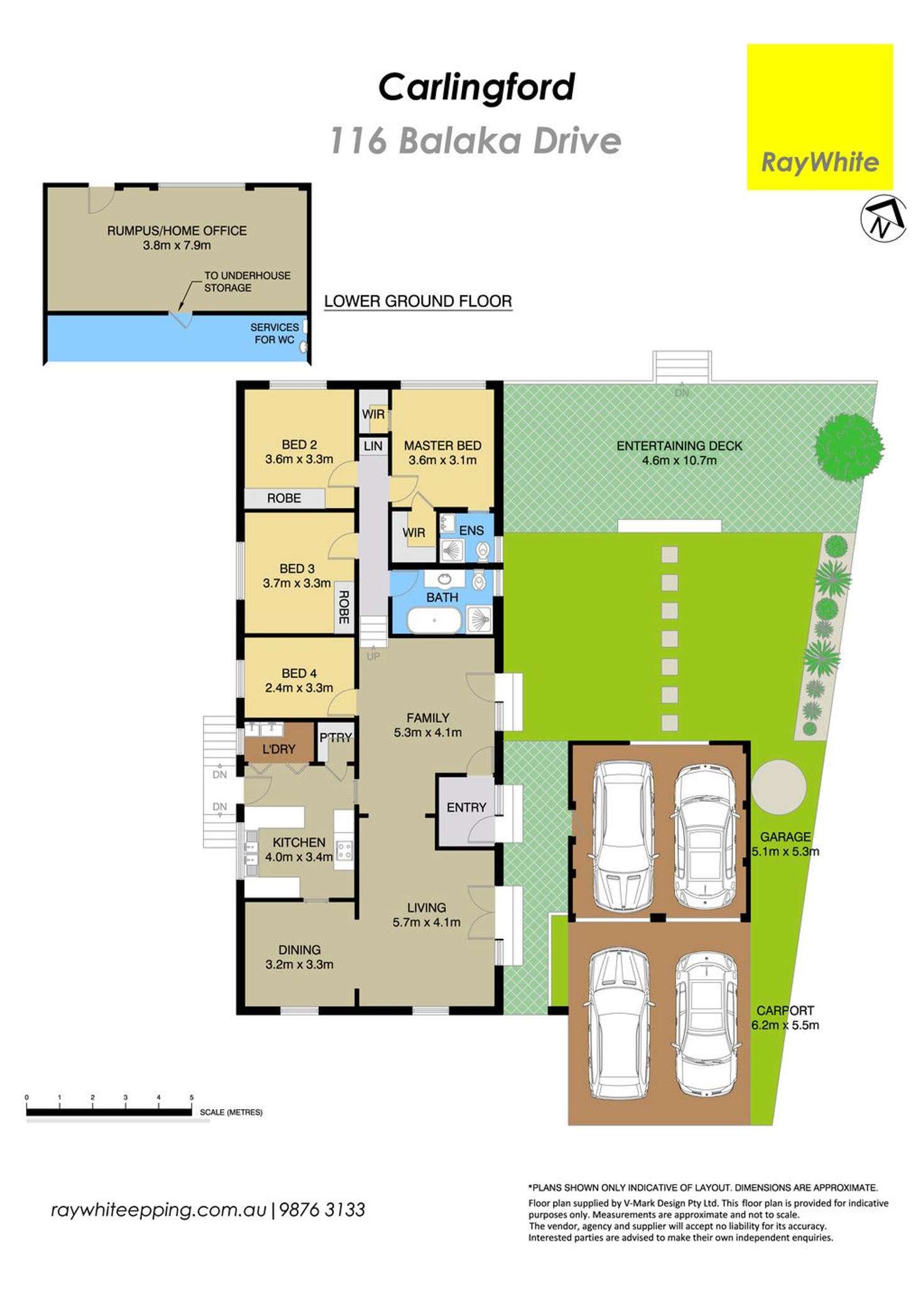 Floorplan of Homely house listing, 116 Balaka Drive, Carlingford NSW 2118