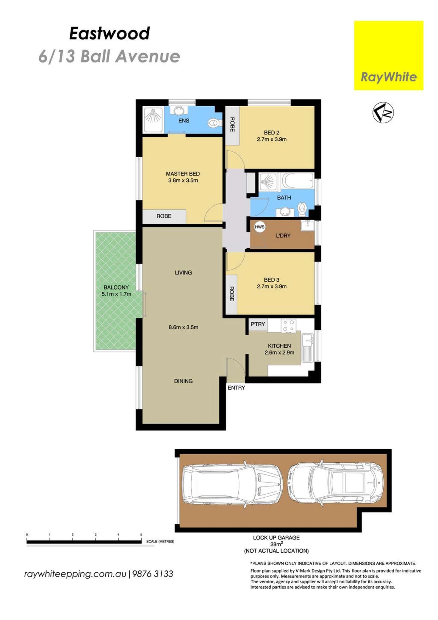 Floorplan of Homely unit listing, 6/13 Ball Avenue, Eastwood NSW 2122