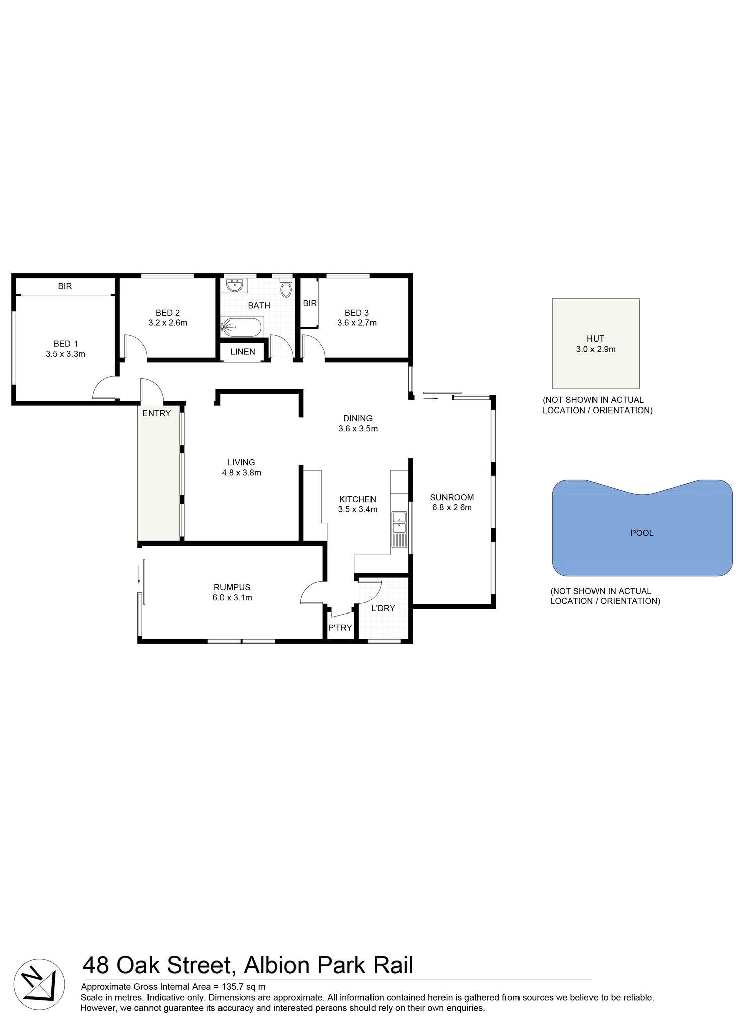 Floorplan of Homely house listing, 48 Oak Street, Albion Park Rail NSW 2527