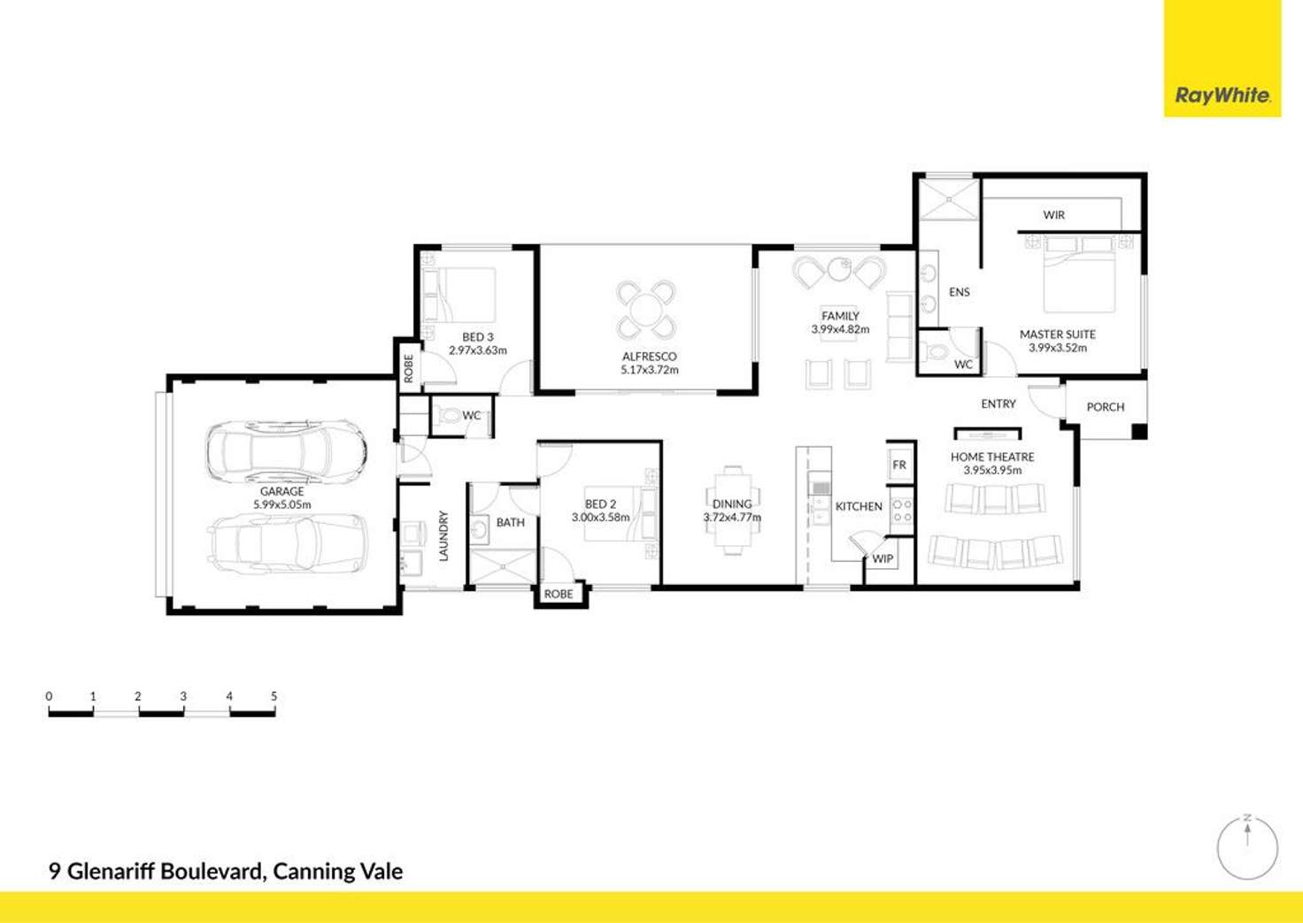 Floorplan of Homely house listing, 9 Glenariff Boulevard, Canning Vale WA 6155