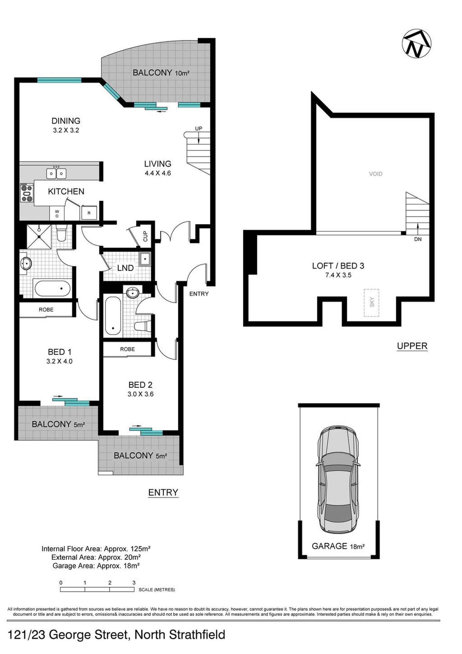 Floorplan of Homely apartment listing, 121/23 George Street, North Strathfield NSW 2137