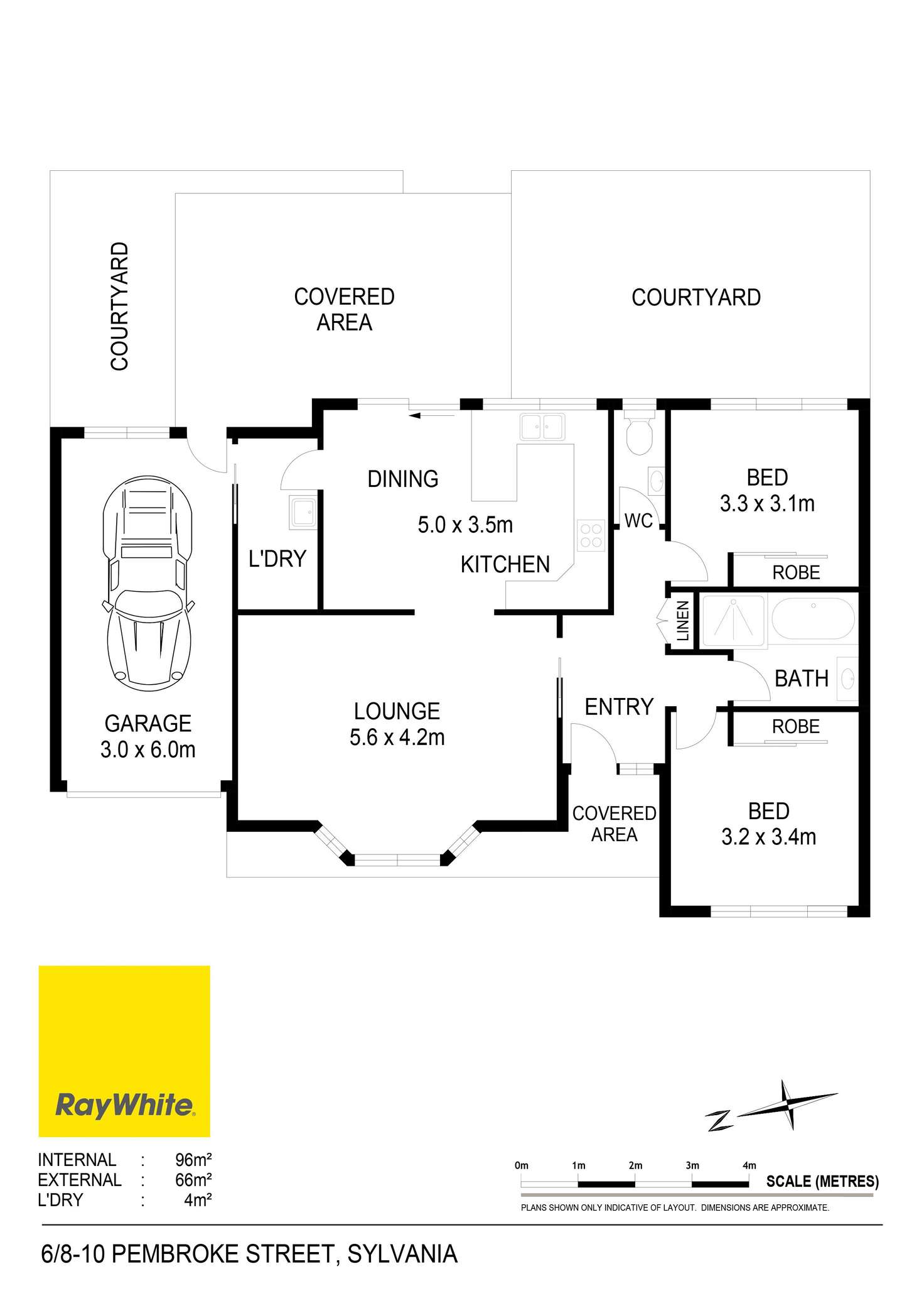 Floorplan of Homely villa listing, 6/8-10 Pembroke Street, Sylvania NSW 2224