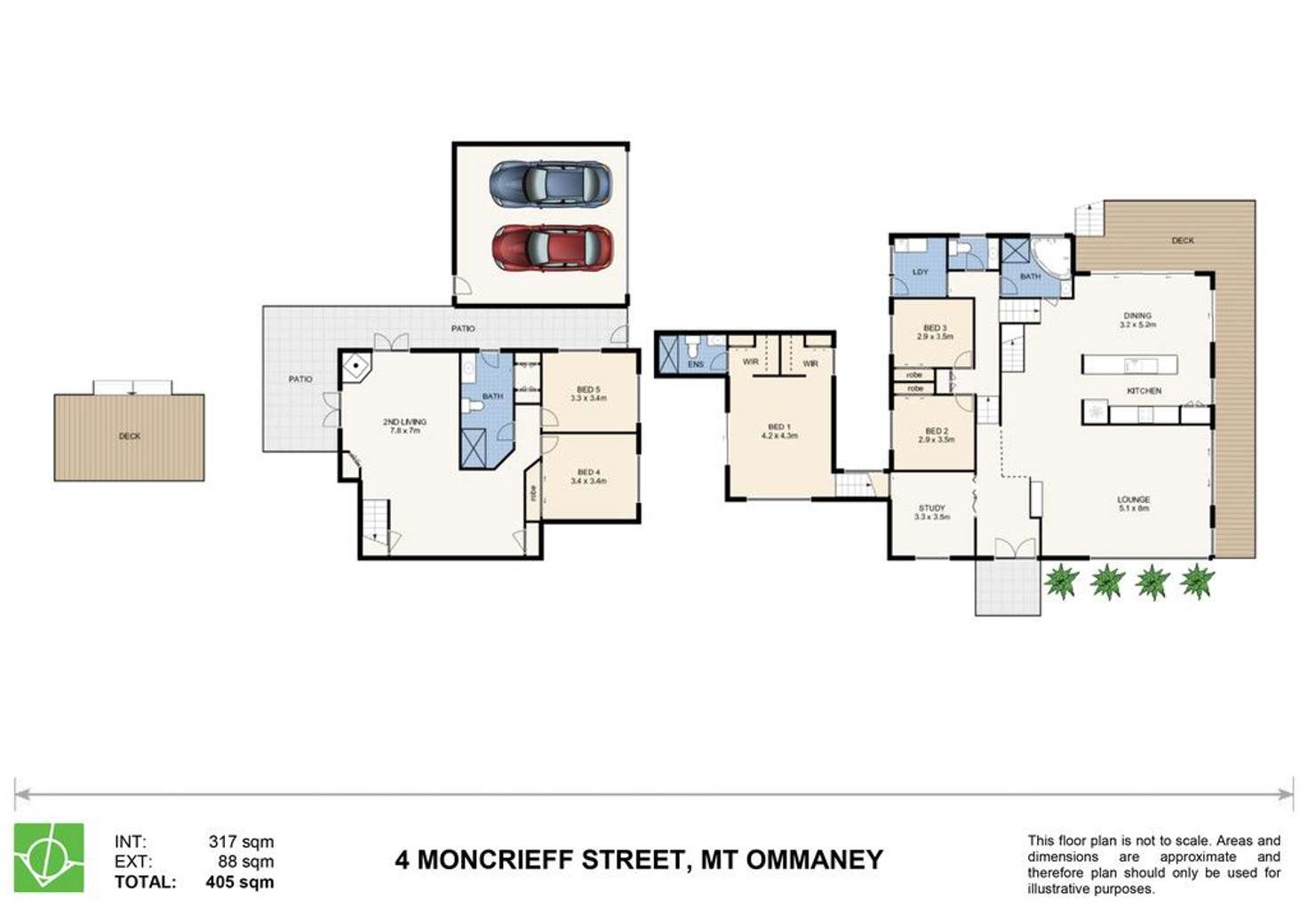 Floorplan of Homely house listing, 4 Moncrieff Court, Mount Ommaney QLD 4074
