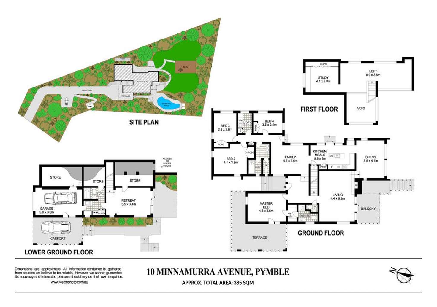 Floorplan of Homely house listing, 10 Minnamurra Avenue, Pymble NSW 2073