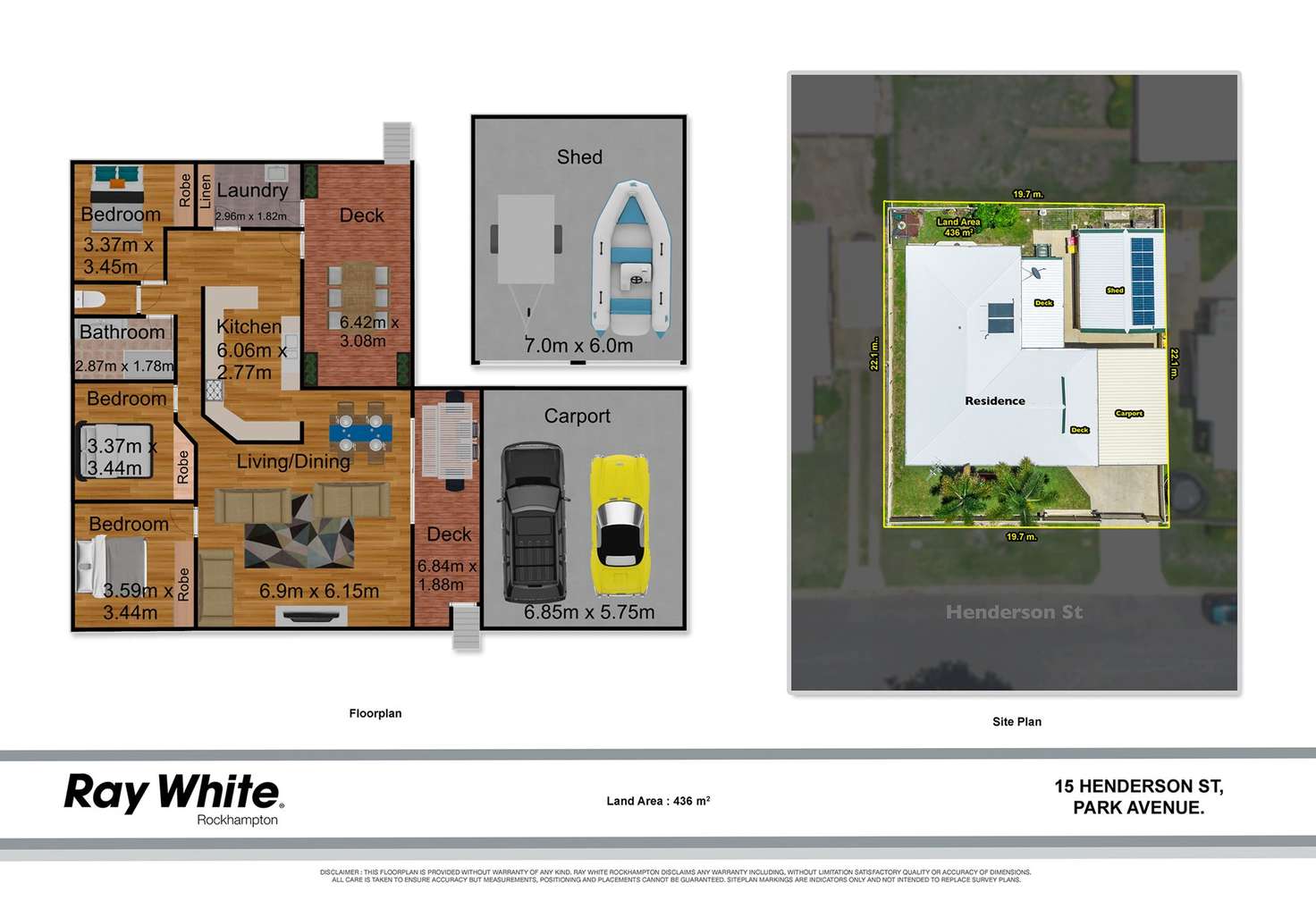 Floorplan of Homely house listing, 15 Henderson Street, Park Avenue QLD 4701
