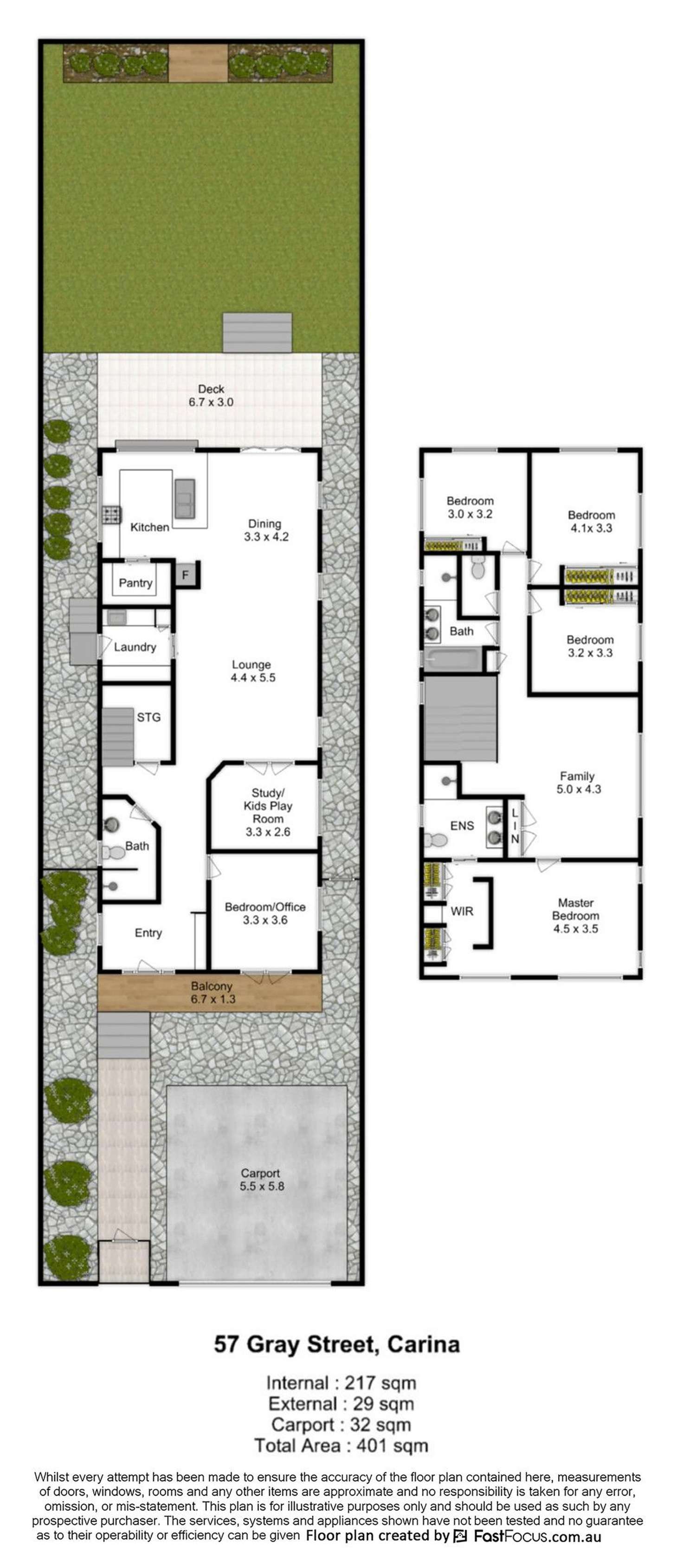Floorplan of Homely house listing, 57 Gray Street, Carina QLD 4152