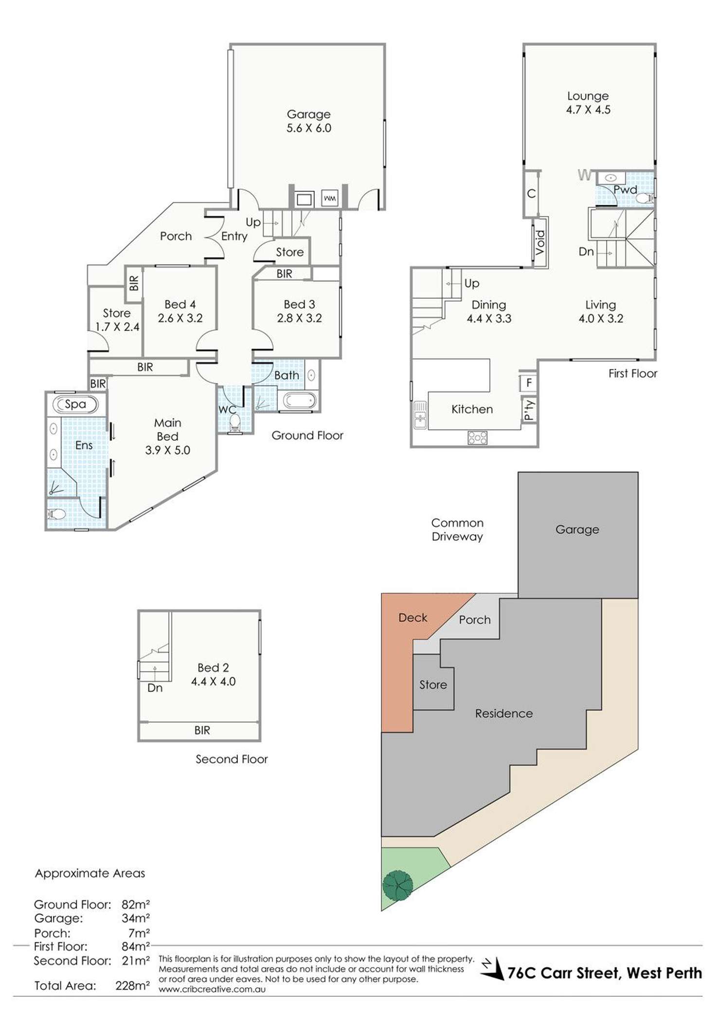 Floorplan of Homely house listing, 76C Carr Street, West Perth WA 6005