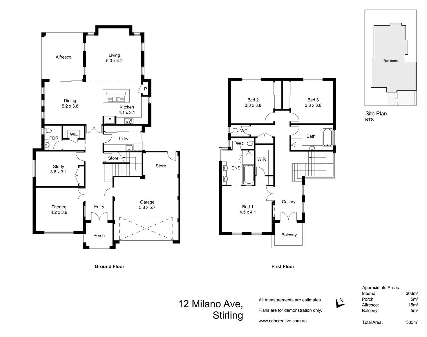 Floorplan of Homely house listing, 12 Milano Avenue, Stirling WA 6021