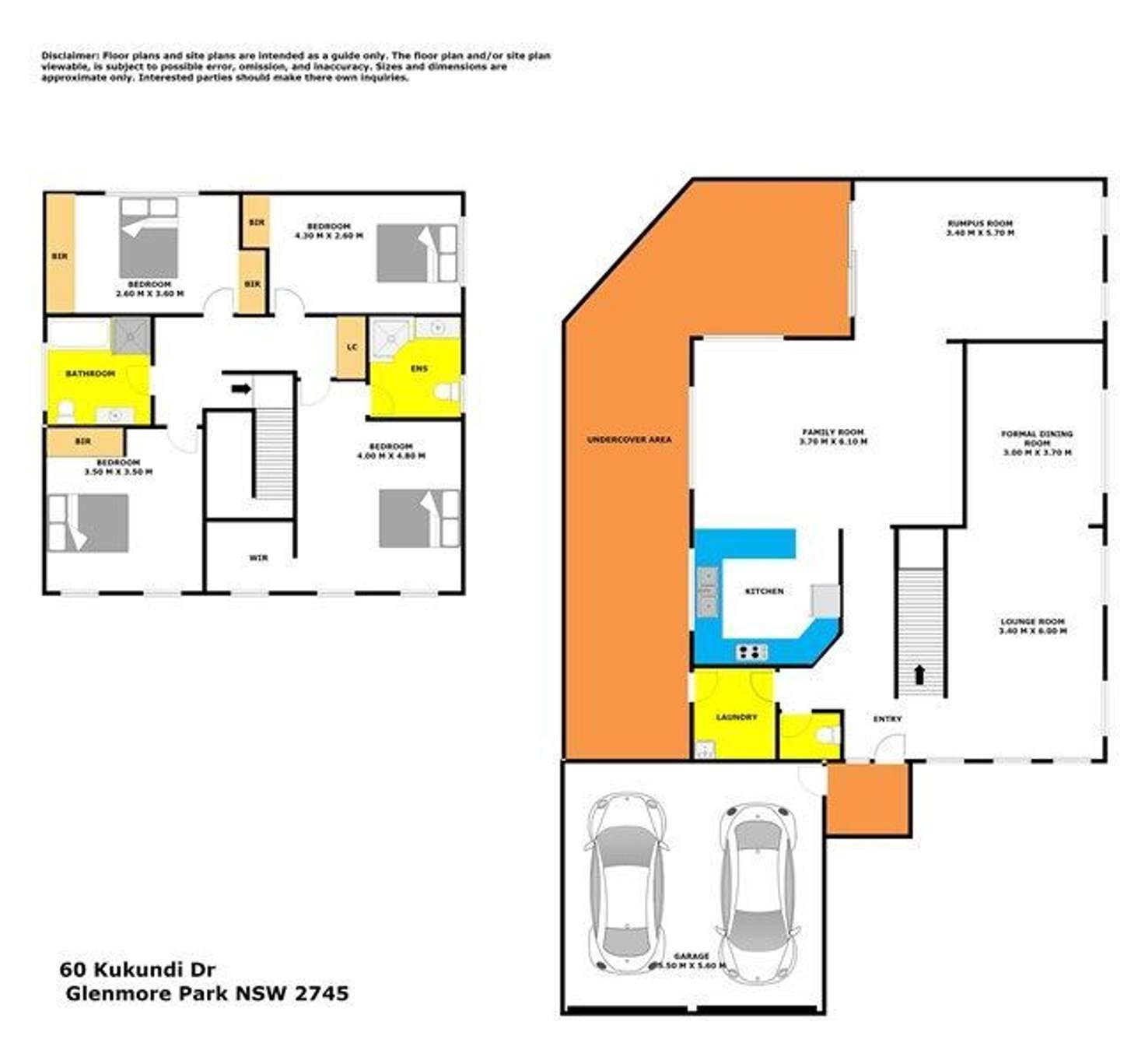 Floorplan of Homely house listing, 60 Kukundi Drive, Glenmore Park NSW 2745
