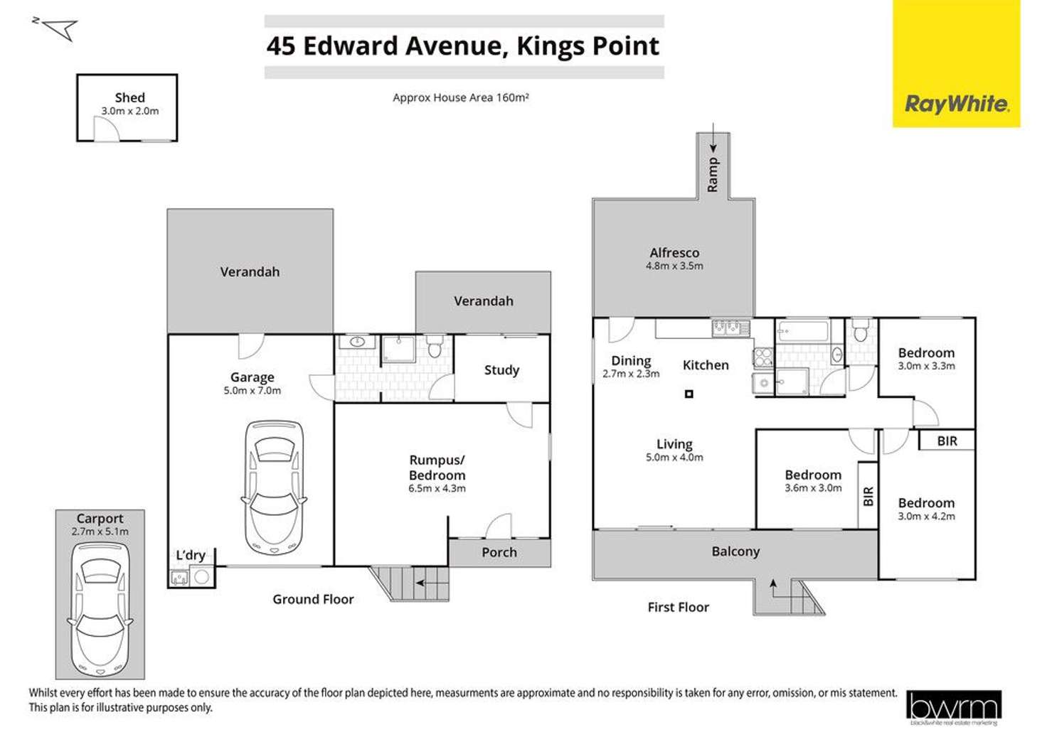 Floorplan of Homely house listing, 45 Edward Avenue, Kings Point NSW 2539