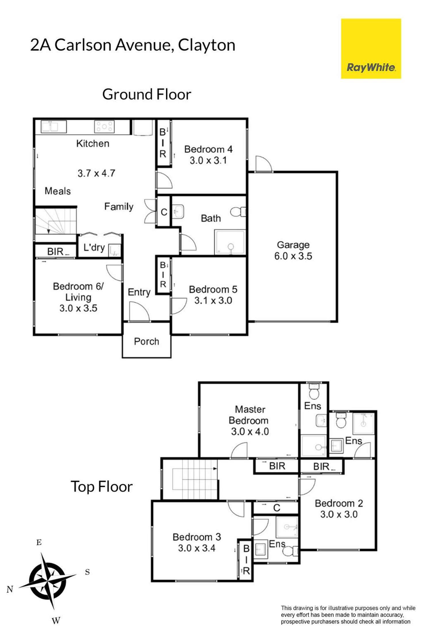 Floorplan of Homely house listing, 2A Carlson Avenue, Clayton VIC 3168