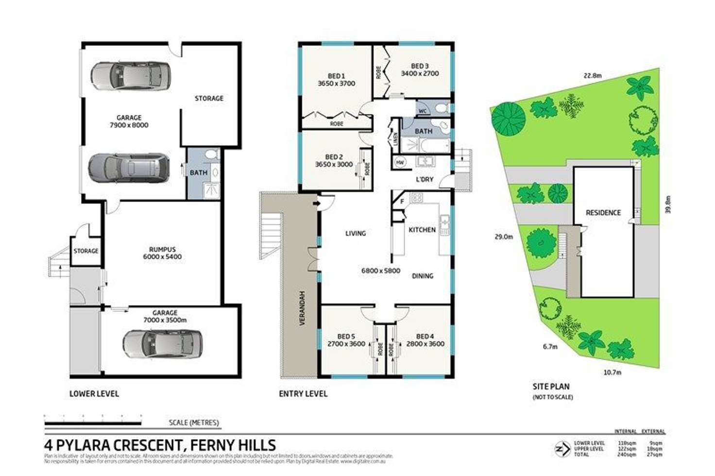 Floorplan of Homely house listing, 4 Pylara, Ferny Hills QLD 4055