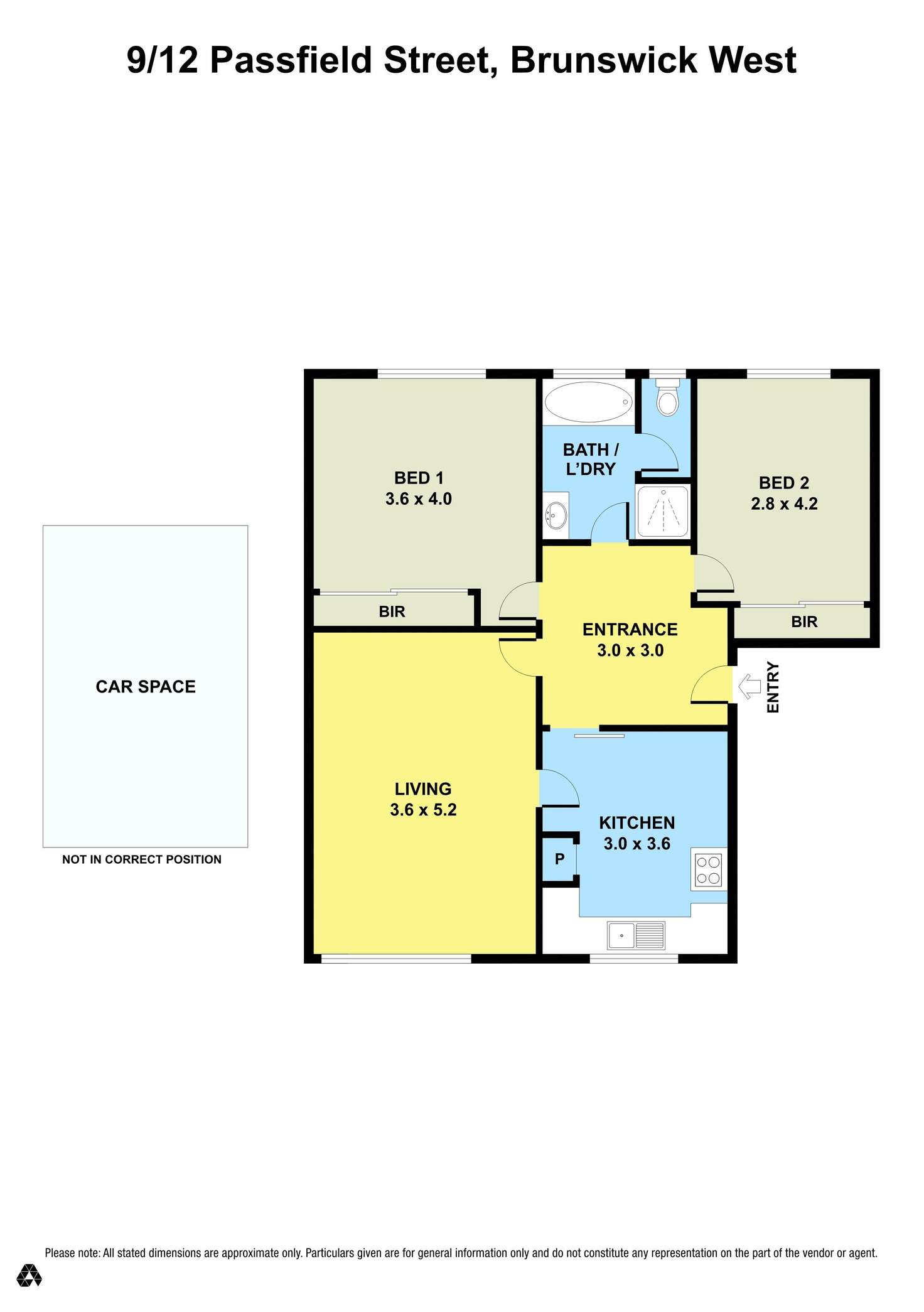 Floorplan of Homely apartment listing, 9/12 Passfield Street, Brunswick West VIC 3055