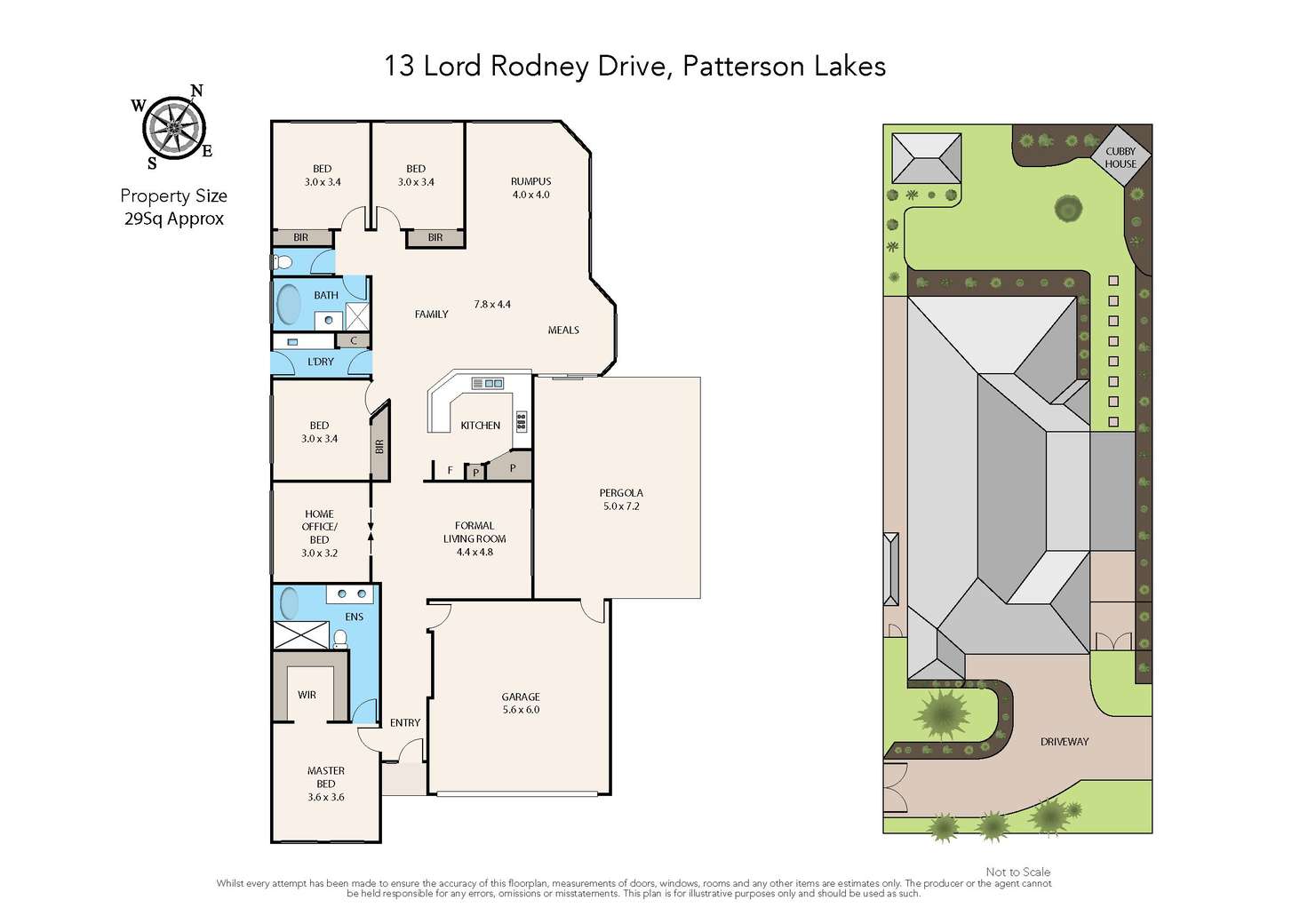 Floorplan of Homely house listing, 13 Lord Rodney Drive, Patterson Lakes VIC 3197