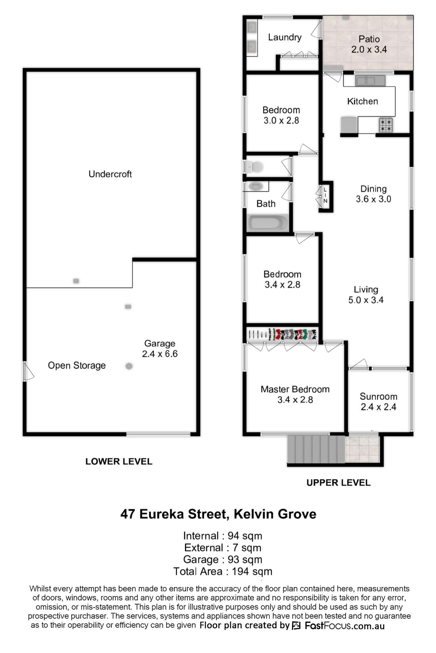 Floorplan of Homely house listing, 47 Eureka Street, Kelvin Grove QLD 4059