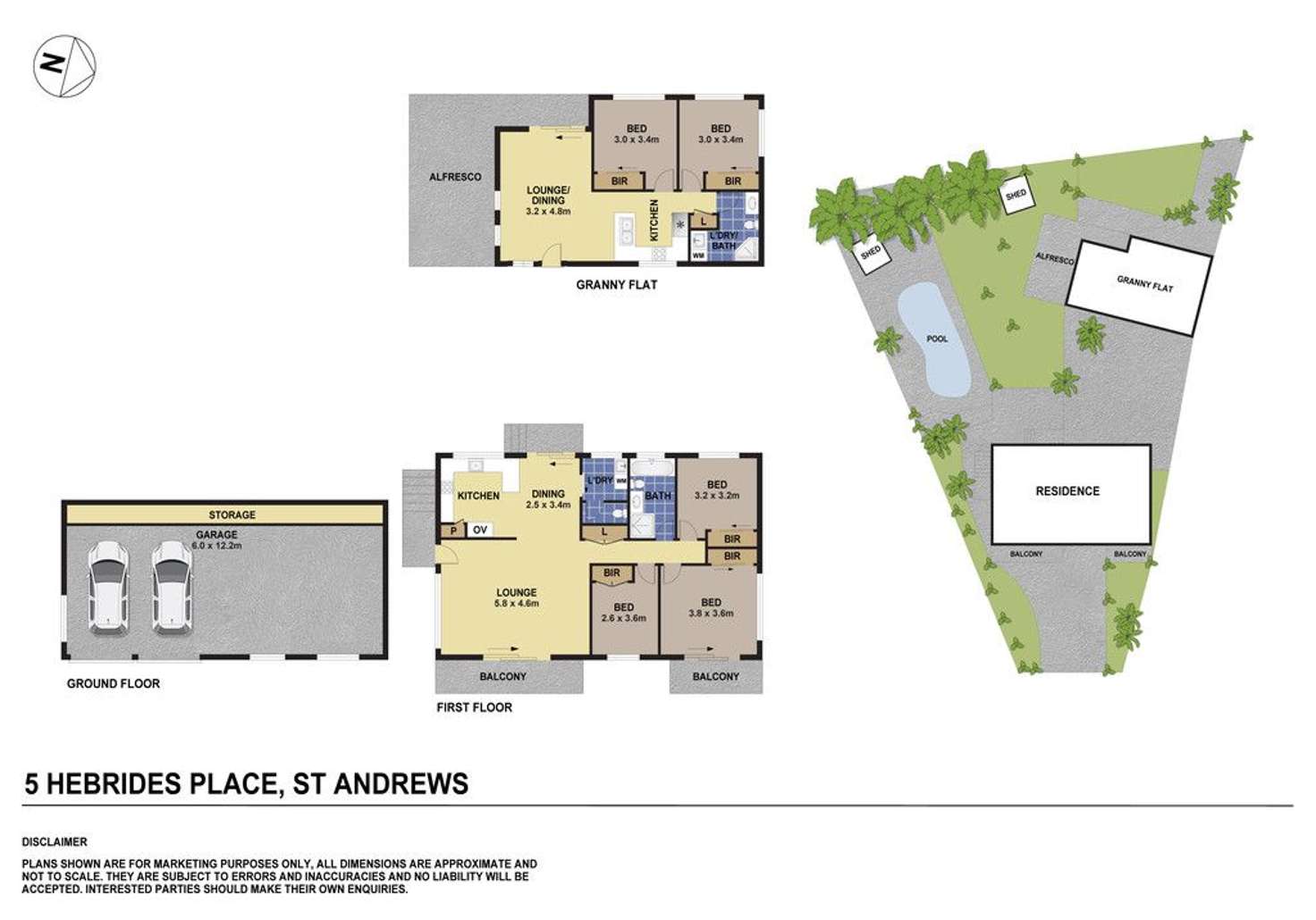 Floorplan of Homely house listing, 5 & 5a Hebrides Place, St Andrews NSW 2566