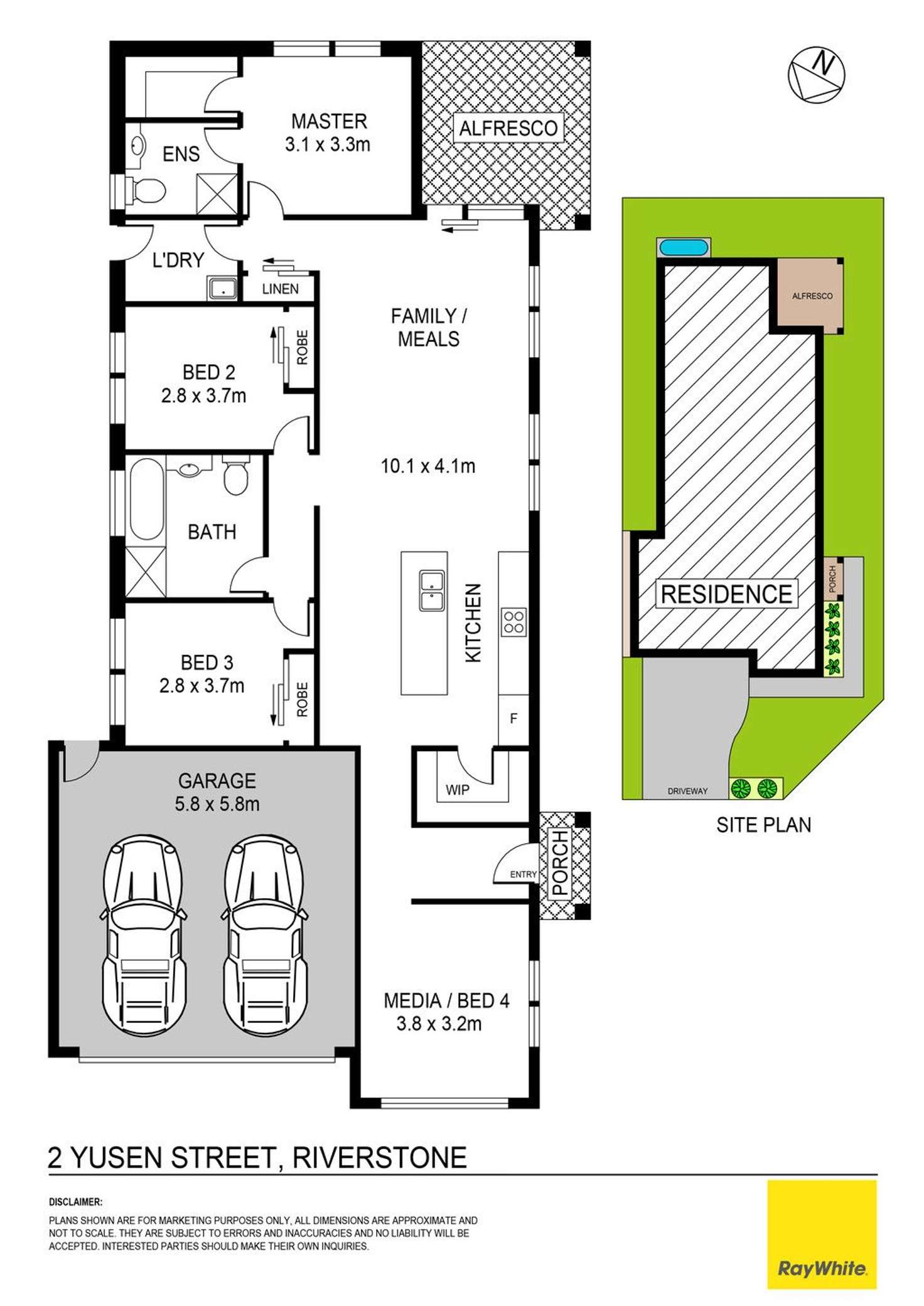Floorplan of Homely house listing, 2 Yusen Street, Riverstone NSW 2765