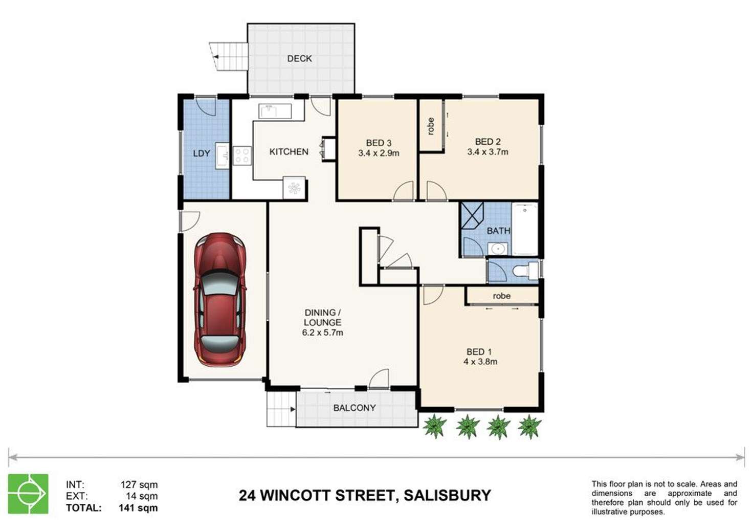 Floorplan of Homely house listing, 24 Wincott Street, Salisbury QLD 4107