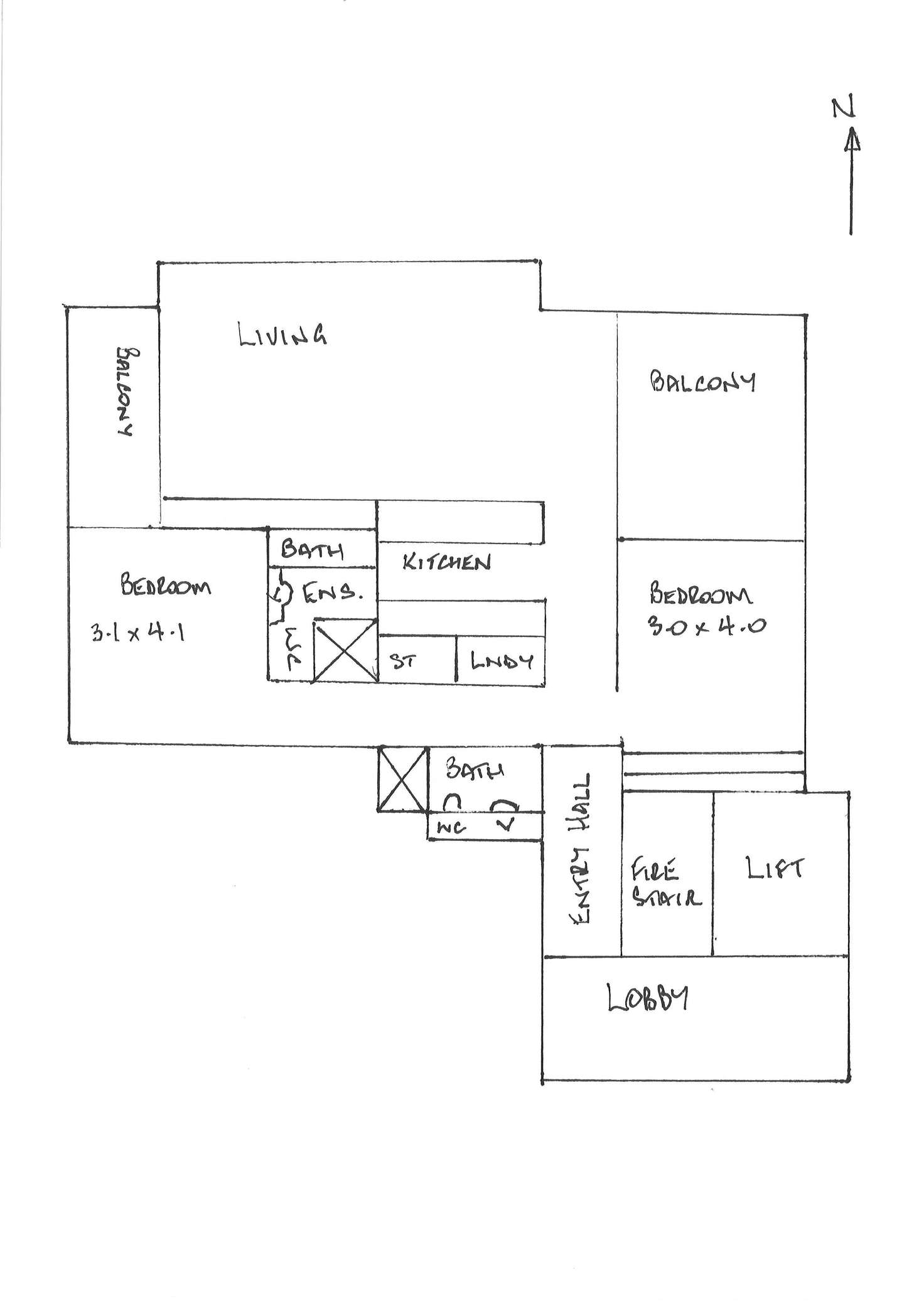 Floorplan of Homely unit listing, 17/72-82 Mann Street, Gosford NSW 2250