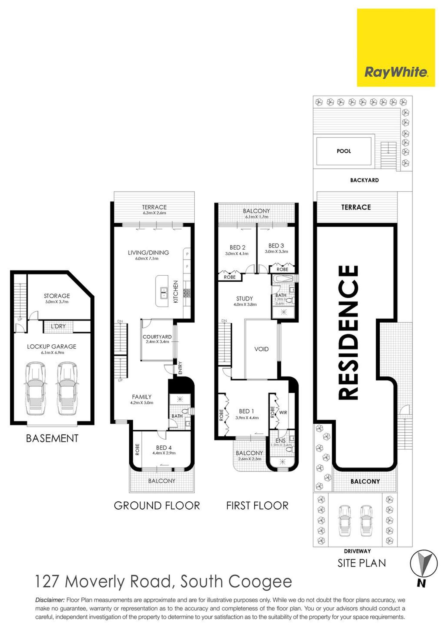 Floorplan of Homely house listing, 127 Moverly Road, South Coogee NSW 2034